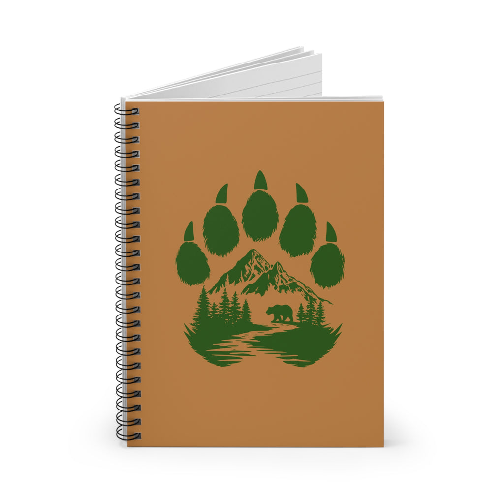 Bear Paw Mountain Spiral Notebook — Nature Scene Ruled Journal