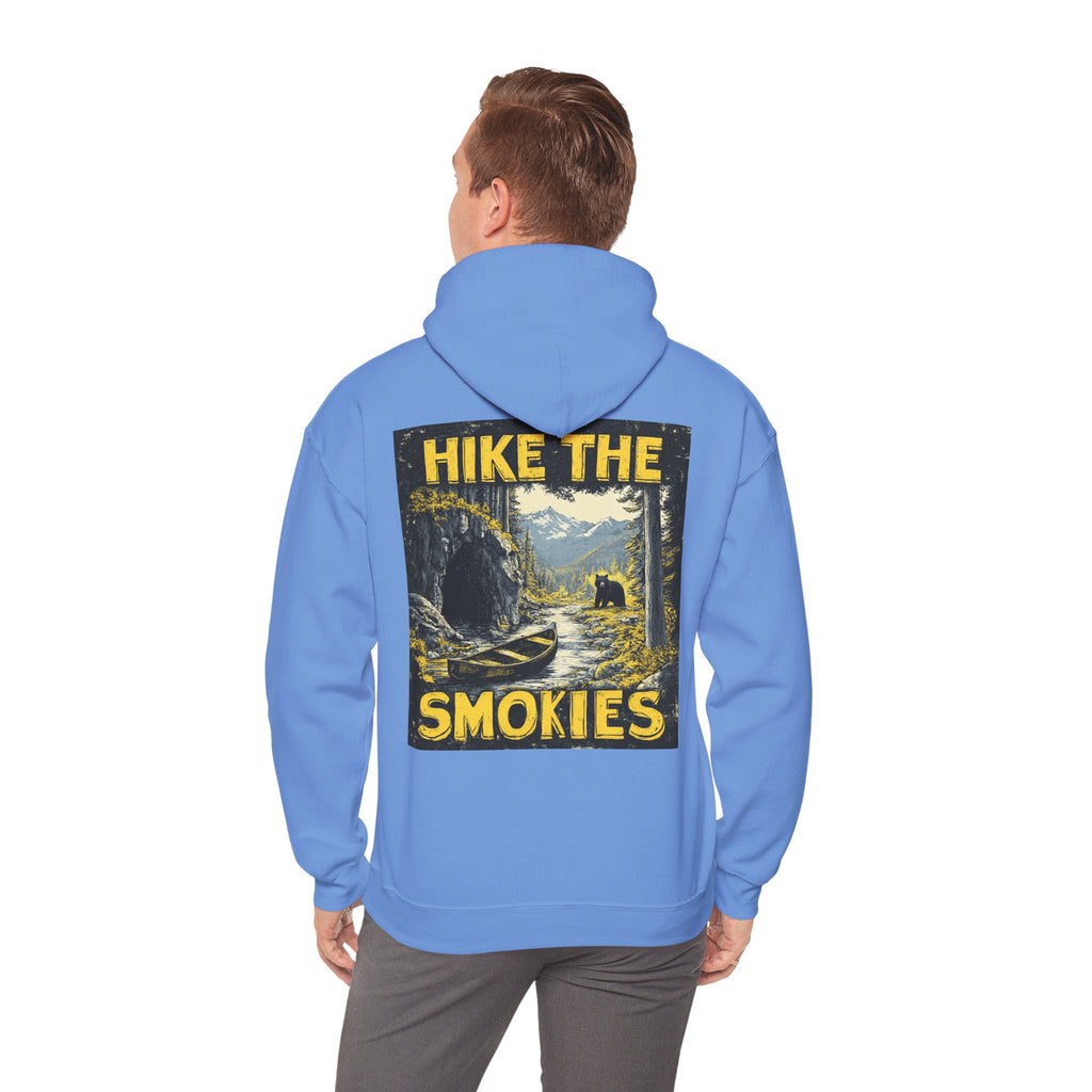 Hoodie - Vintage "Hike the Smokies" Smoky Mountains Unisex Hiking Graphic Pullover