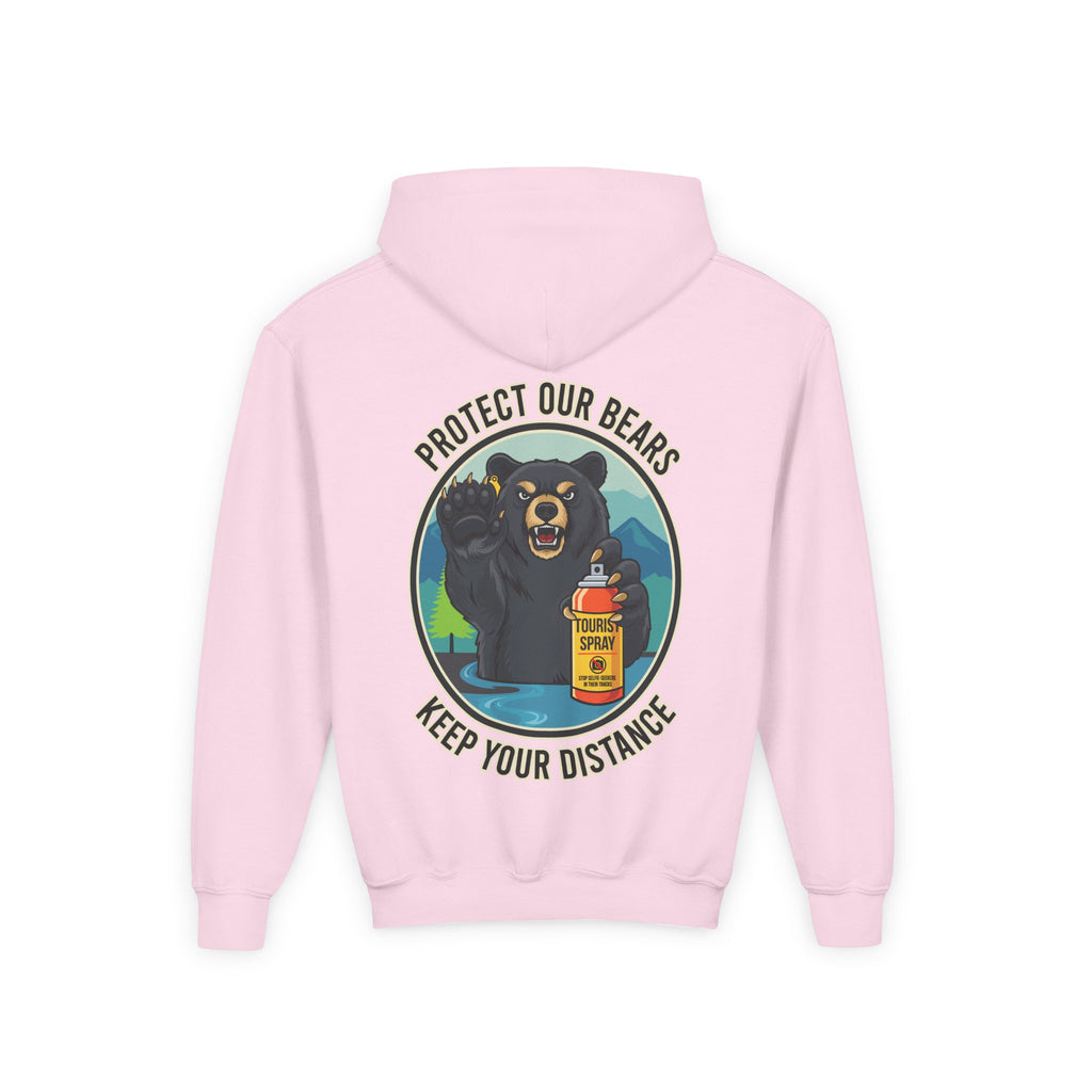 Bear Safety Youth Hoodie — "Protect Our Bears, Keep Your Distance"
