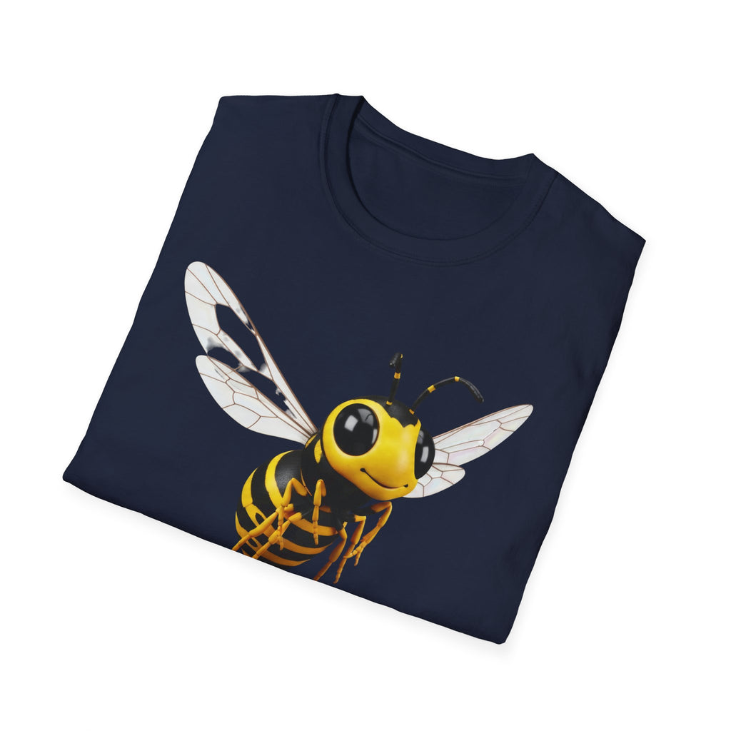 Bee Graphic T-Shirt — Cute Yellow Honeybee Illustration Tee