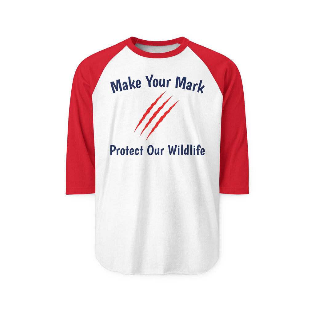 Make Your Mark Unisex Raglan Shirt — "Protect Our Wildlife" Conservation Tee