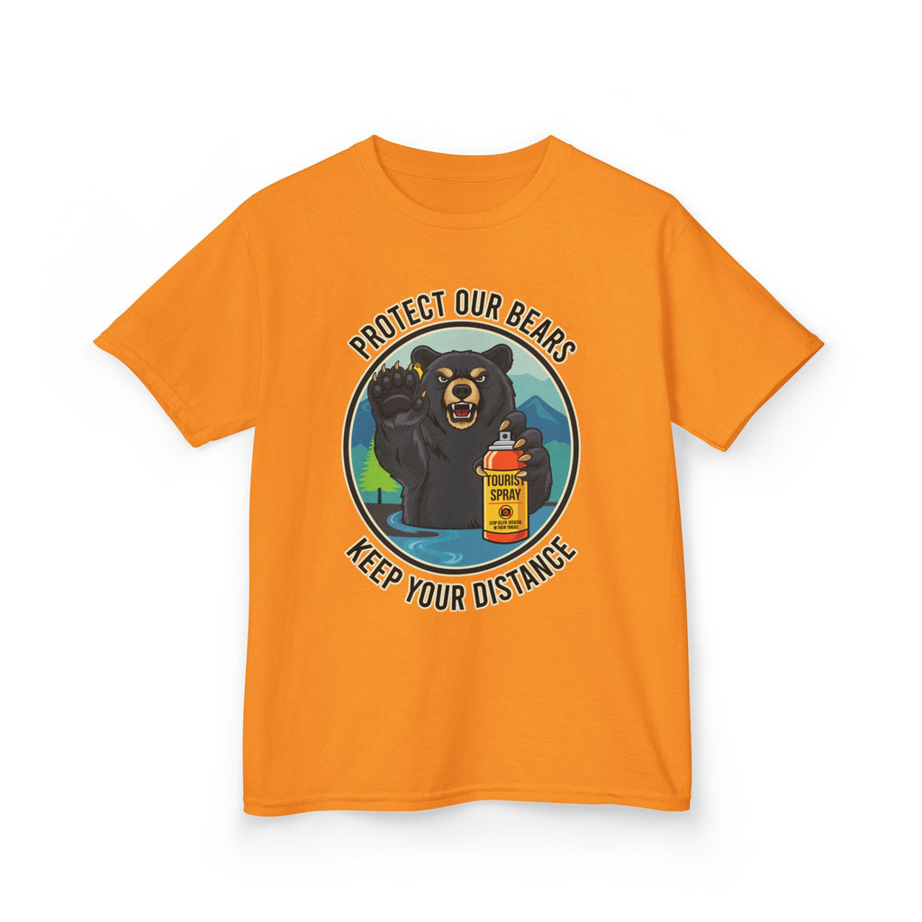Kids T‑Shirt — "Protect Our Bears, Keep Your Distance" Cute Bear Conservation Tee