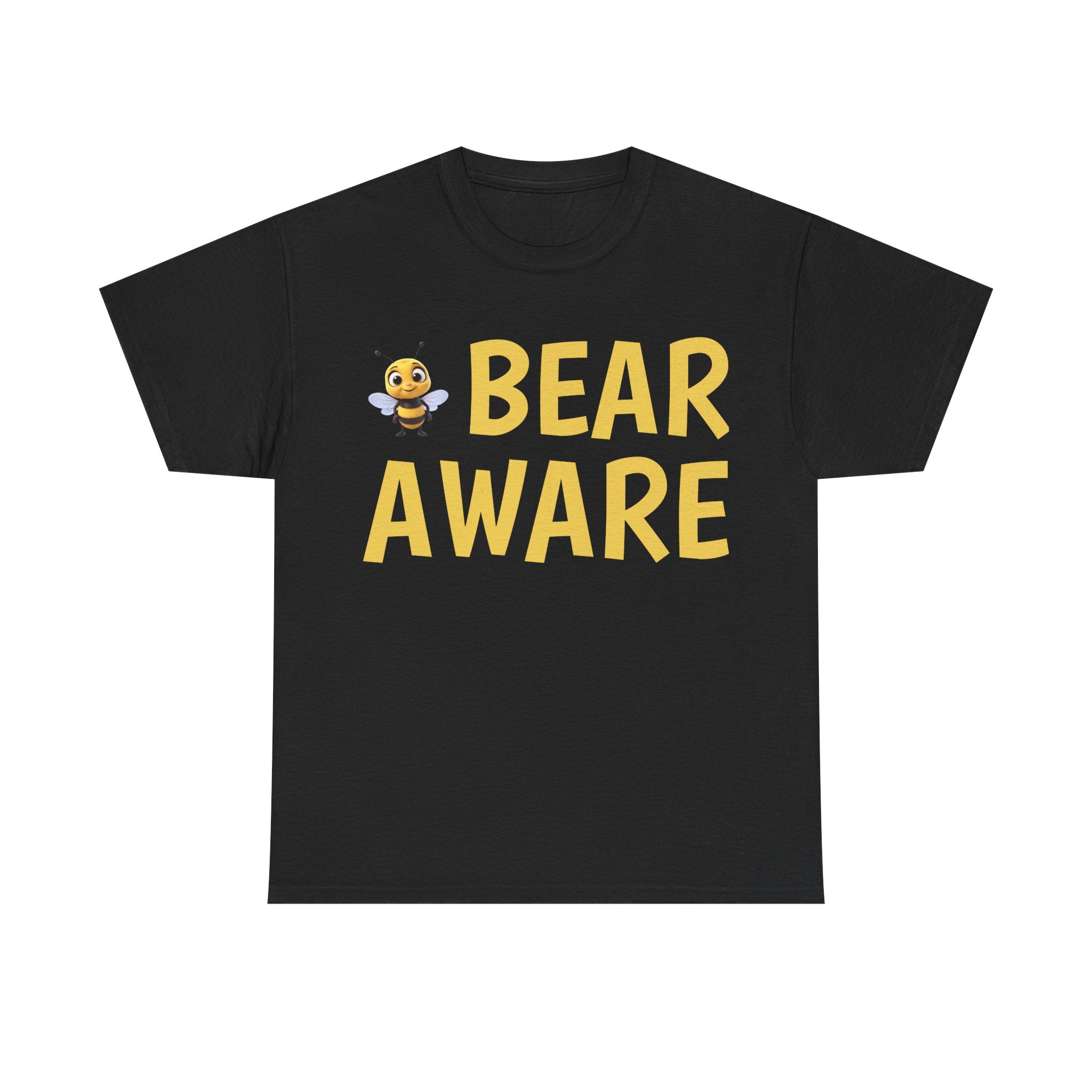 Bear Aware Unisex Tee — Cute Bee Graphic Wildlife Awareness T-Shirt