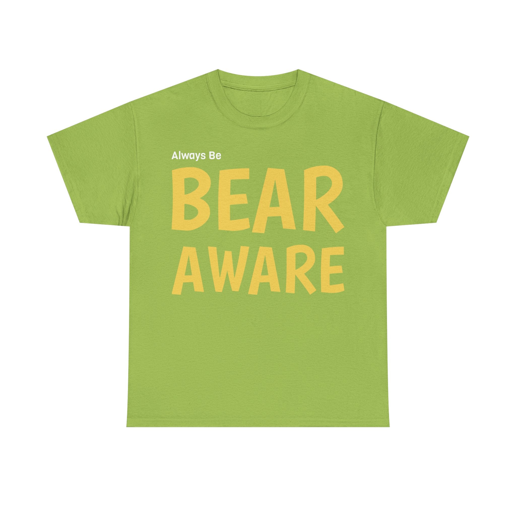 Bear Aware Unisex Cotton T-Shirt - Wildlife Awareness