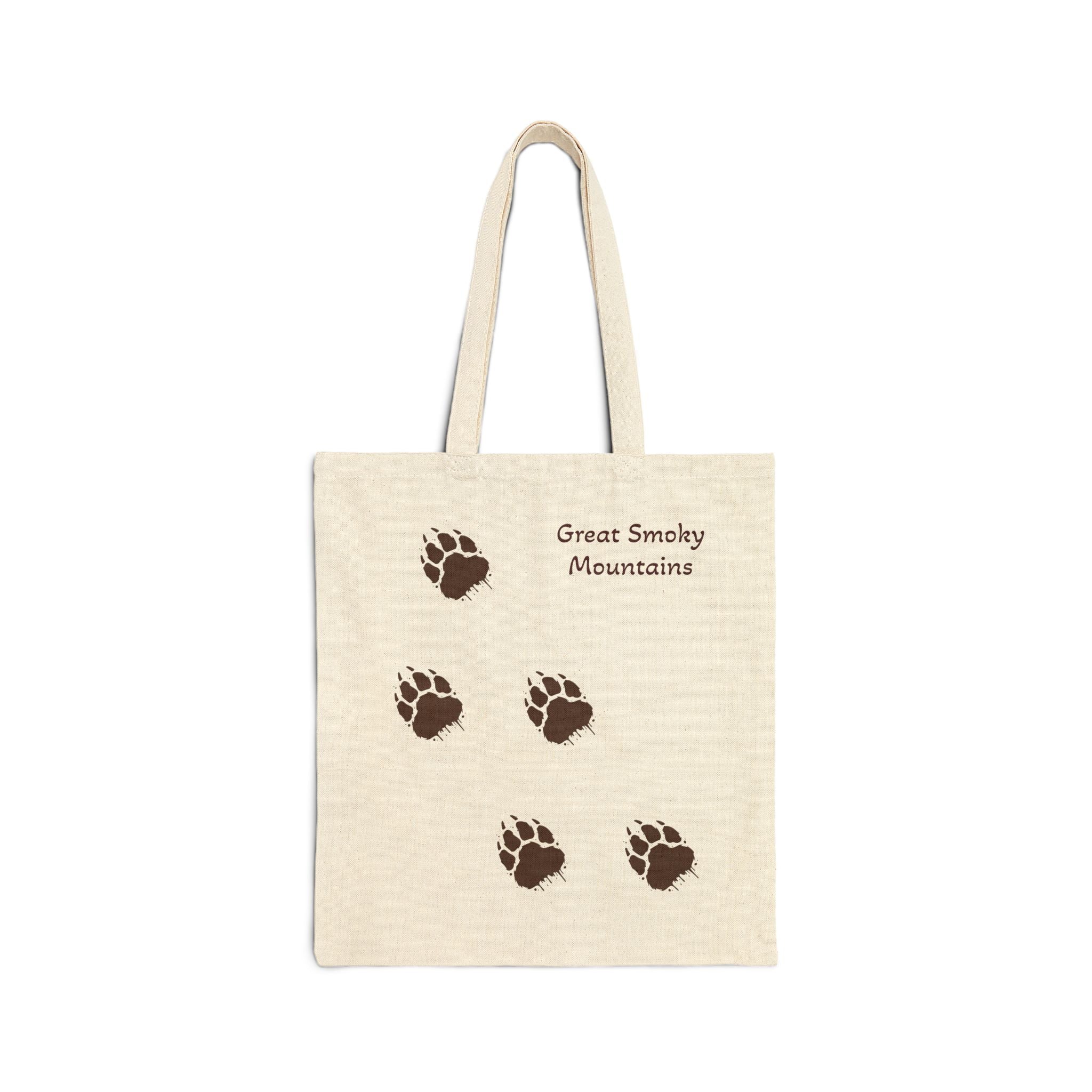 Canvas Tote Bag — Paw Print Eco Shopper