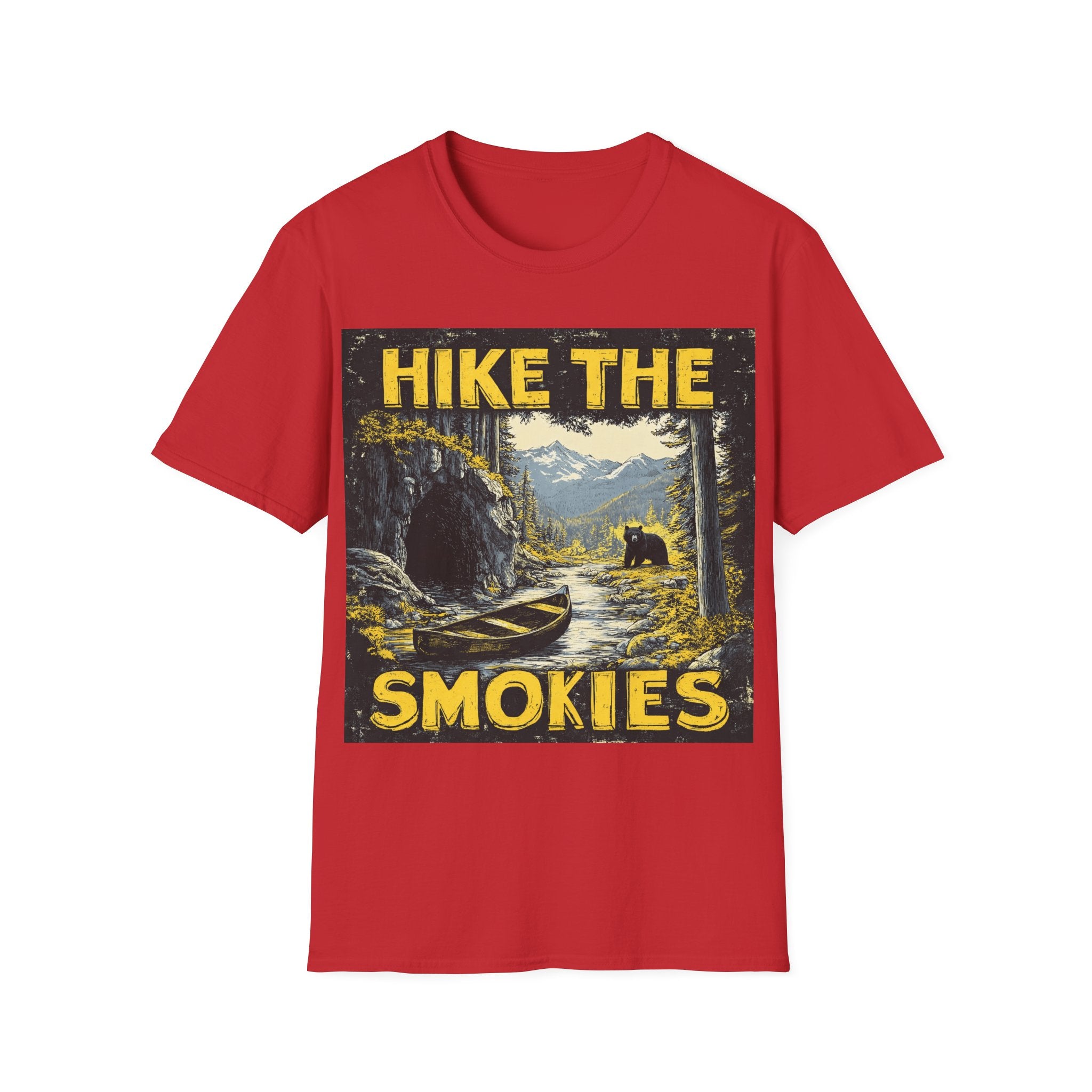 Hike the Smokies T-Shirt — Vintage Smoky Mountains Hiking Tee