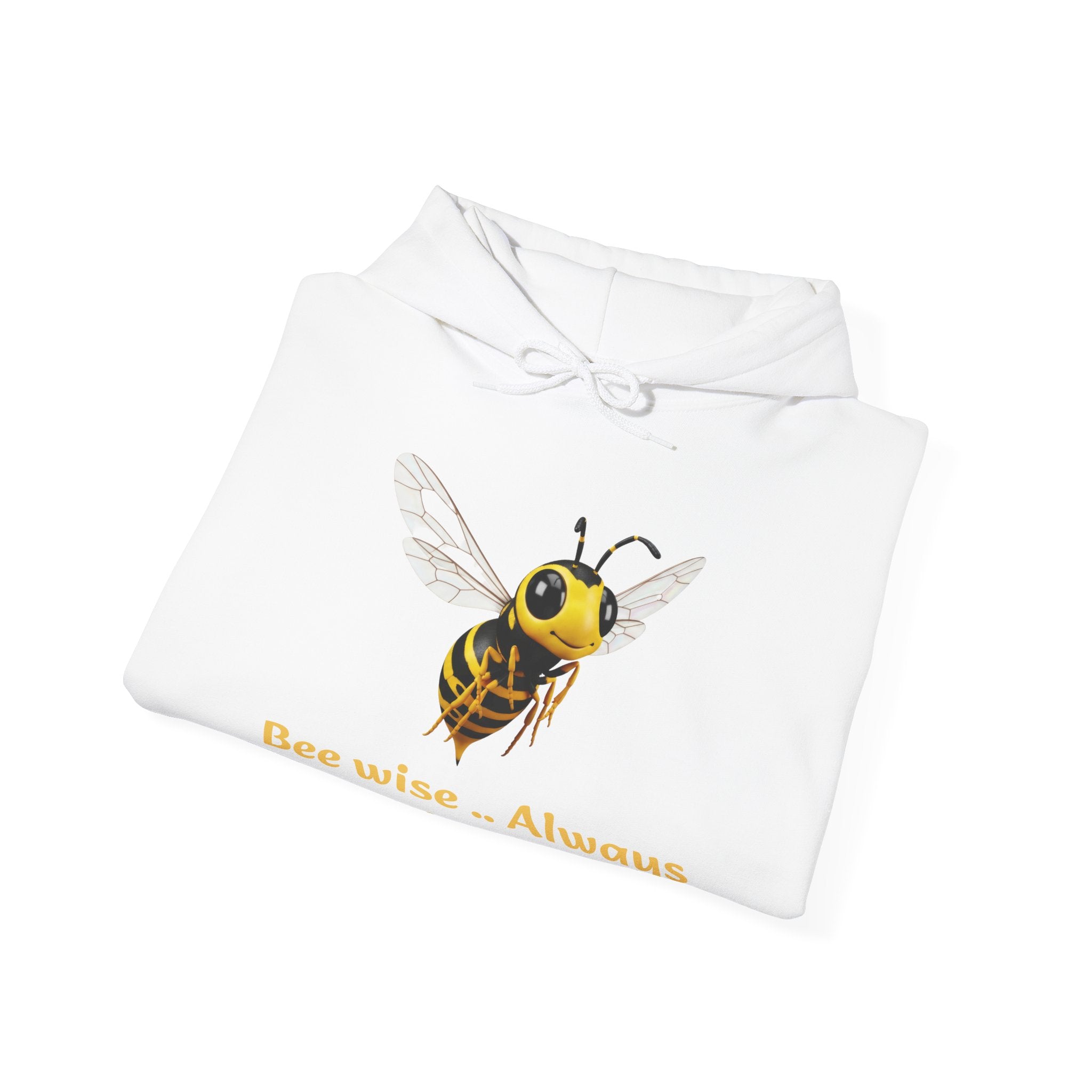 Bee Wise Hoodie — "Bee wise... Always hike with a friend" Nature Lover Graphic Hoodie