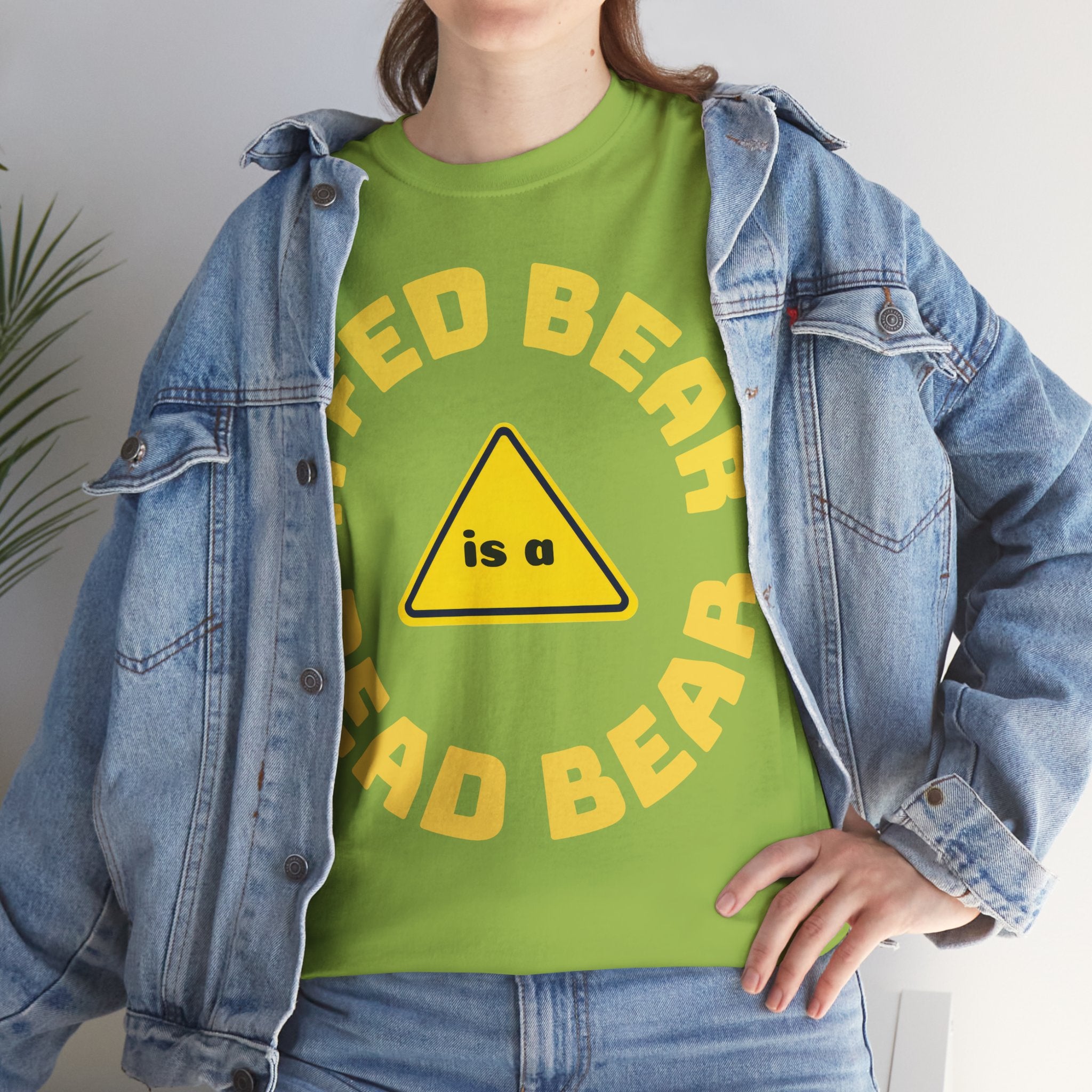 Fed Bear Unisex Cotton T-shirt — Stoic Wilderness Reminder