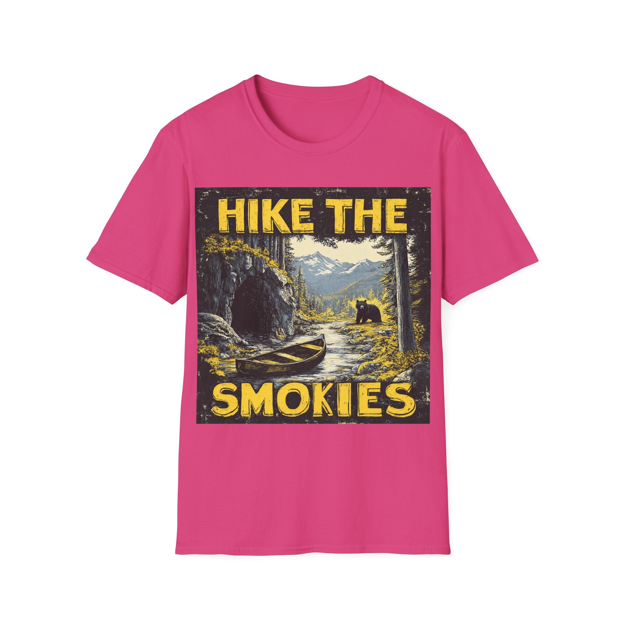 Hike the Smokies T-Shirt — Vintage Smoky Mountains Hiking Tee