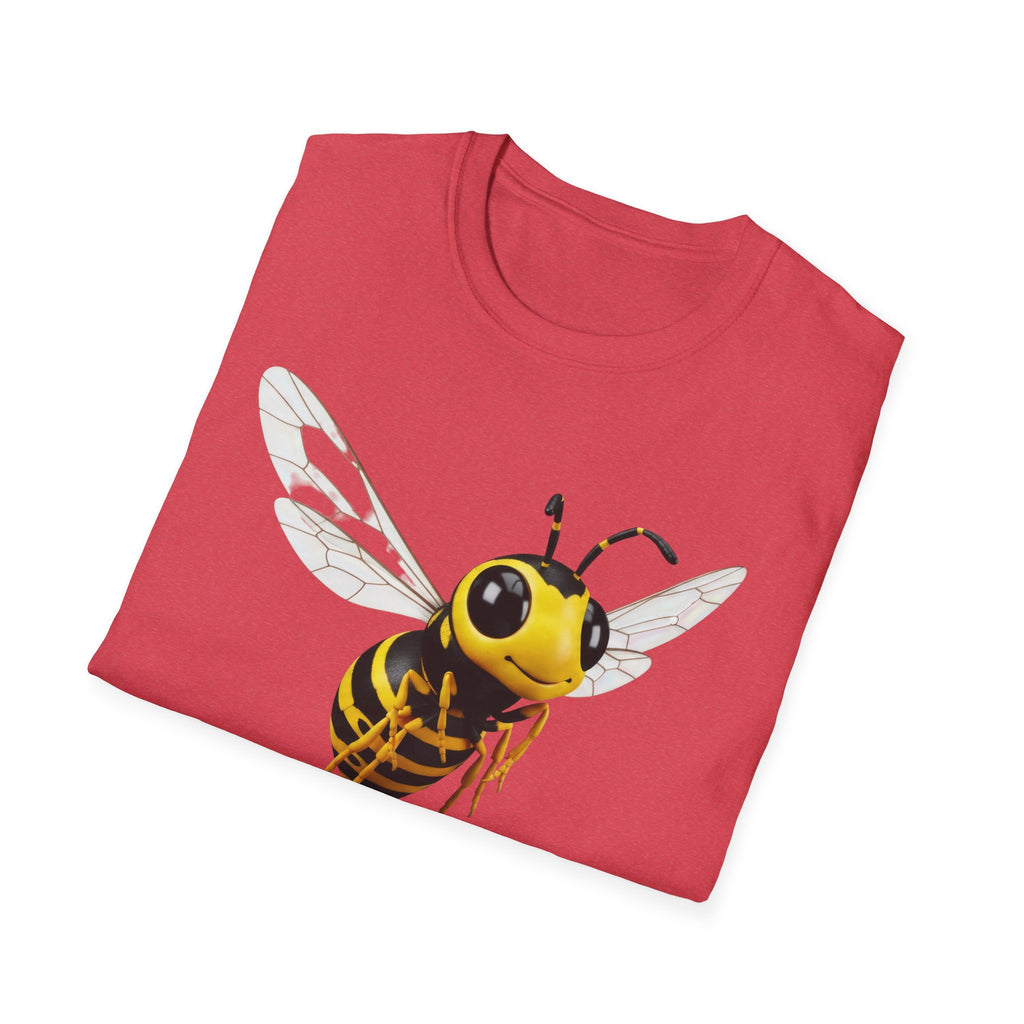 Bee Graphic T-Shirt — Cute Yellow Honeybee Illustration Tee