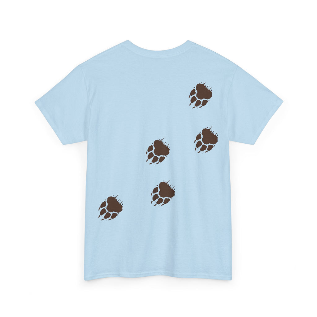 Muddy Bear Pawprint Unisex T‑Shirt — Wildlife Awareness