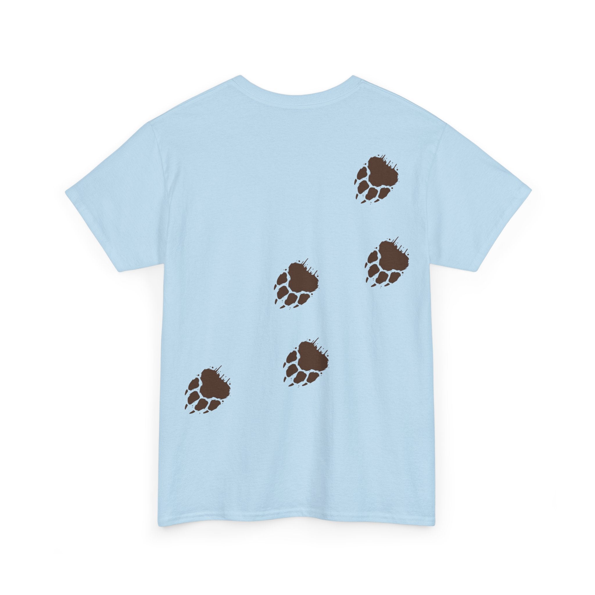 Muddy Bear Pawprint Unisex T‑Shirt — Wildlife Awareness