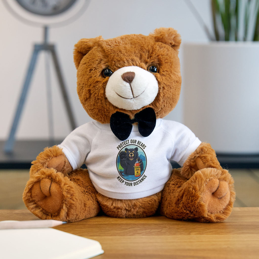 Smoky Mountain Teddy Bear with Cute Wilderness Cartoon T-Shirt