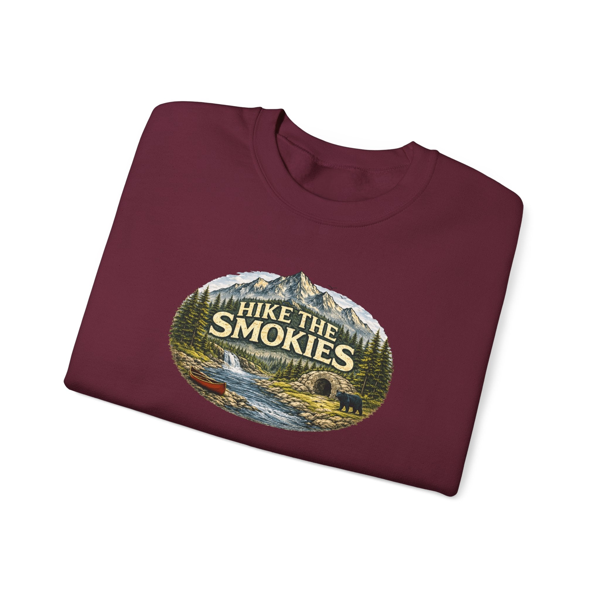 Hike the Smokies Sweatshirt — Mountain Trail Vintage Unisex Crewneck