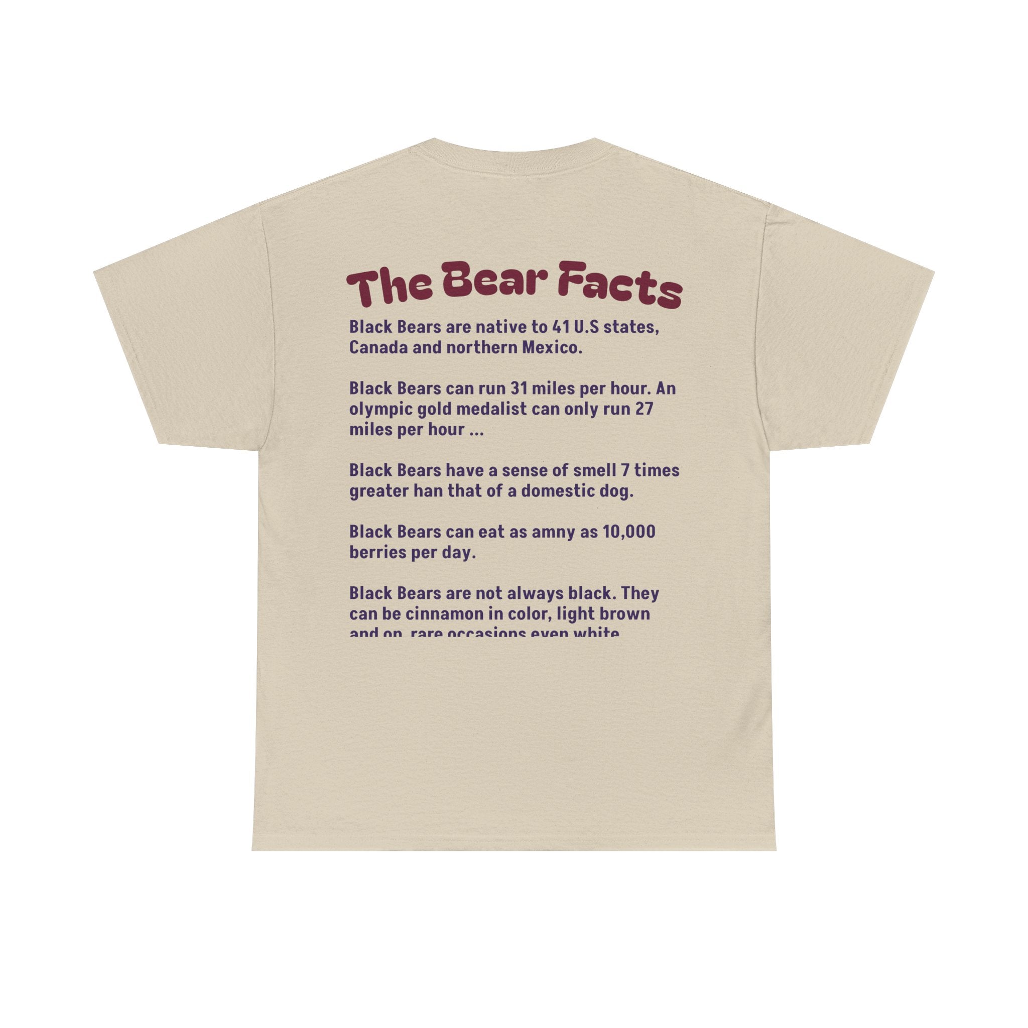 Smoky Mountain Black Bear Facts - Unisex Tee