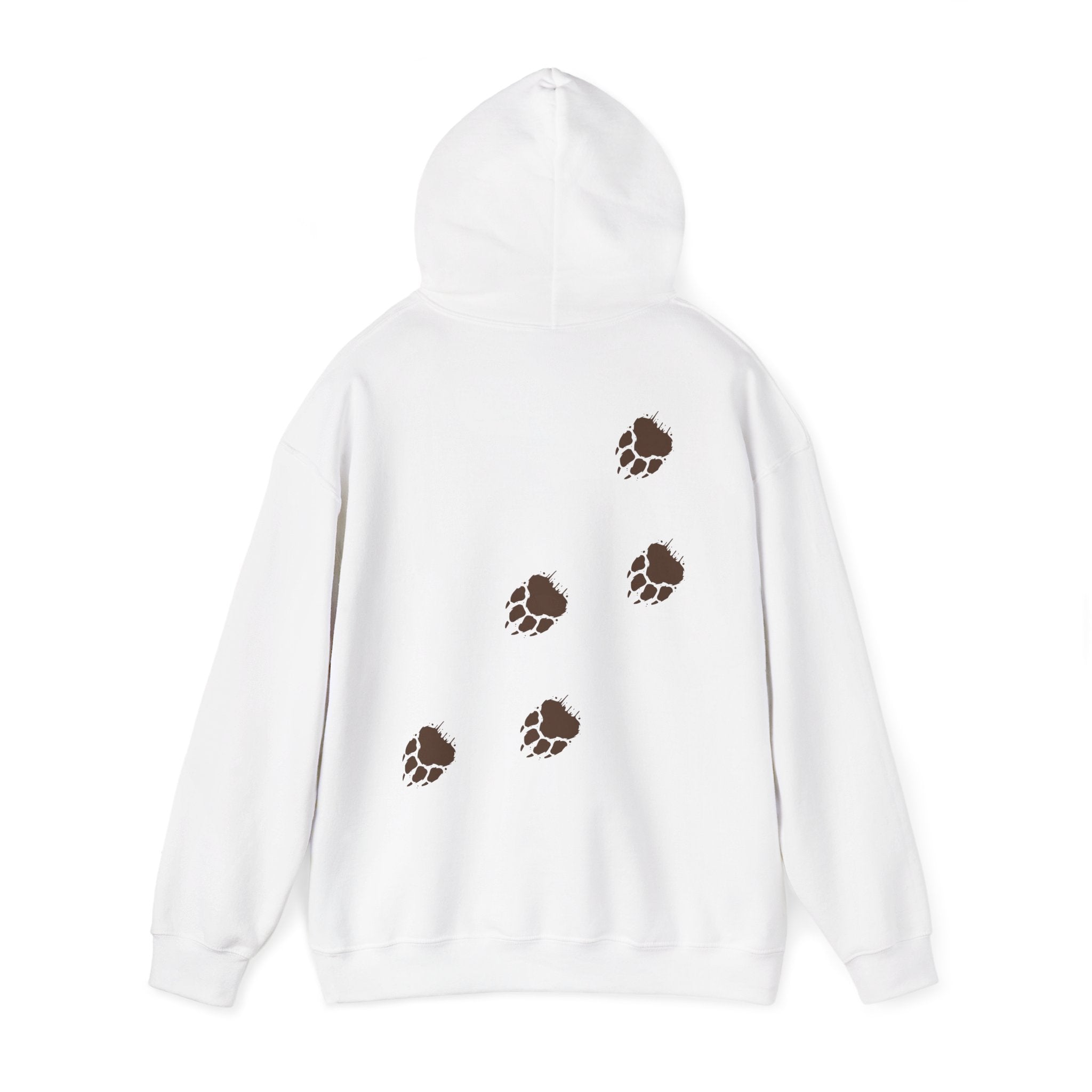 Muddy Bear Paw Tracks Unisex Hoodie  - Wildlife Awarenesas