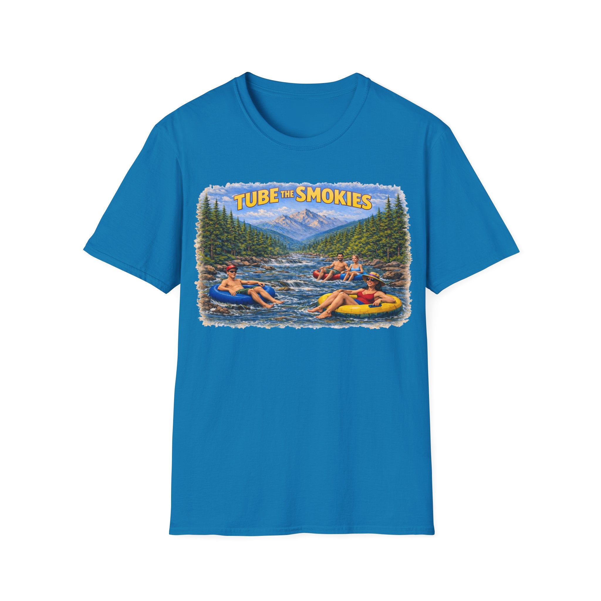 Tube the Smokies Unisex T-Shirt — River Tubing Graphic Tee for Smoky Mountains Fans