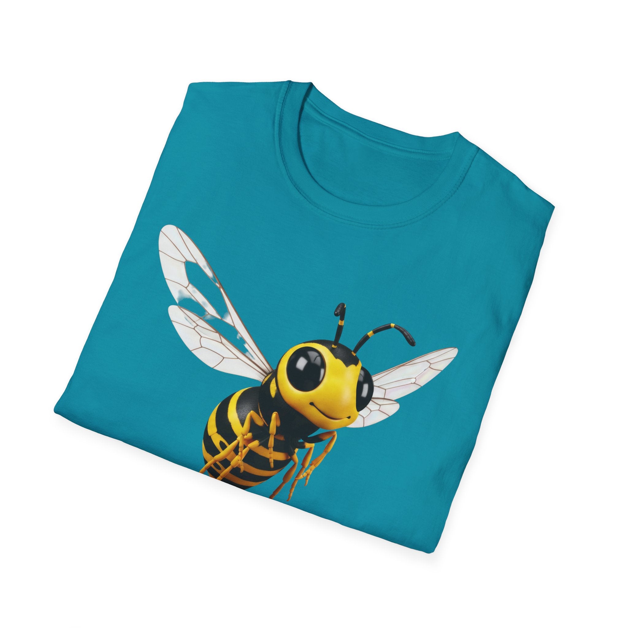 Bee Graphic T-Shirt — Cute Yellow Honeybee Illustration Tee