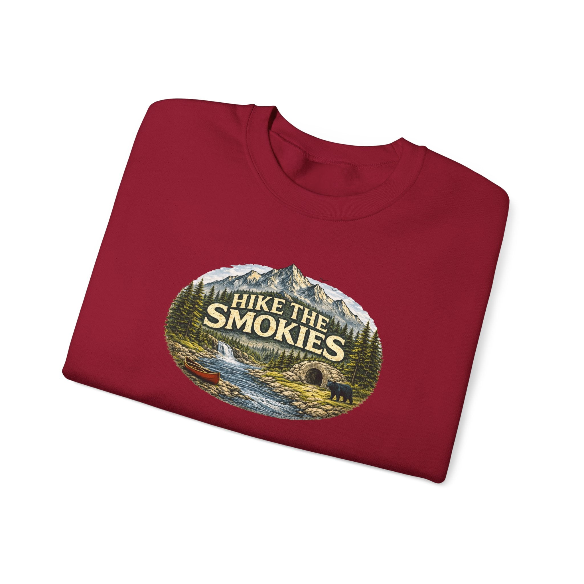 Hike the Smokies Sweatshirt — Mountain Trail Vintage Unisex Crewneck