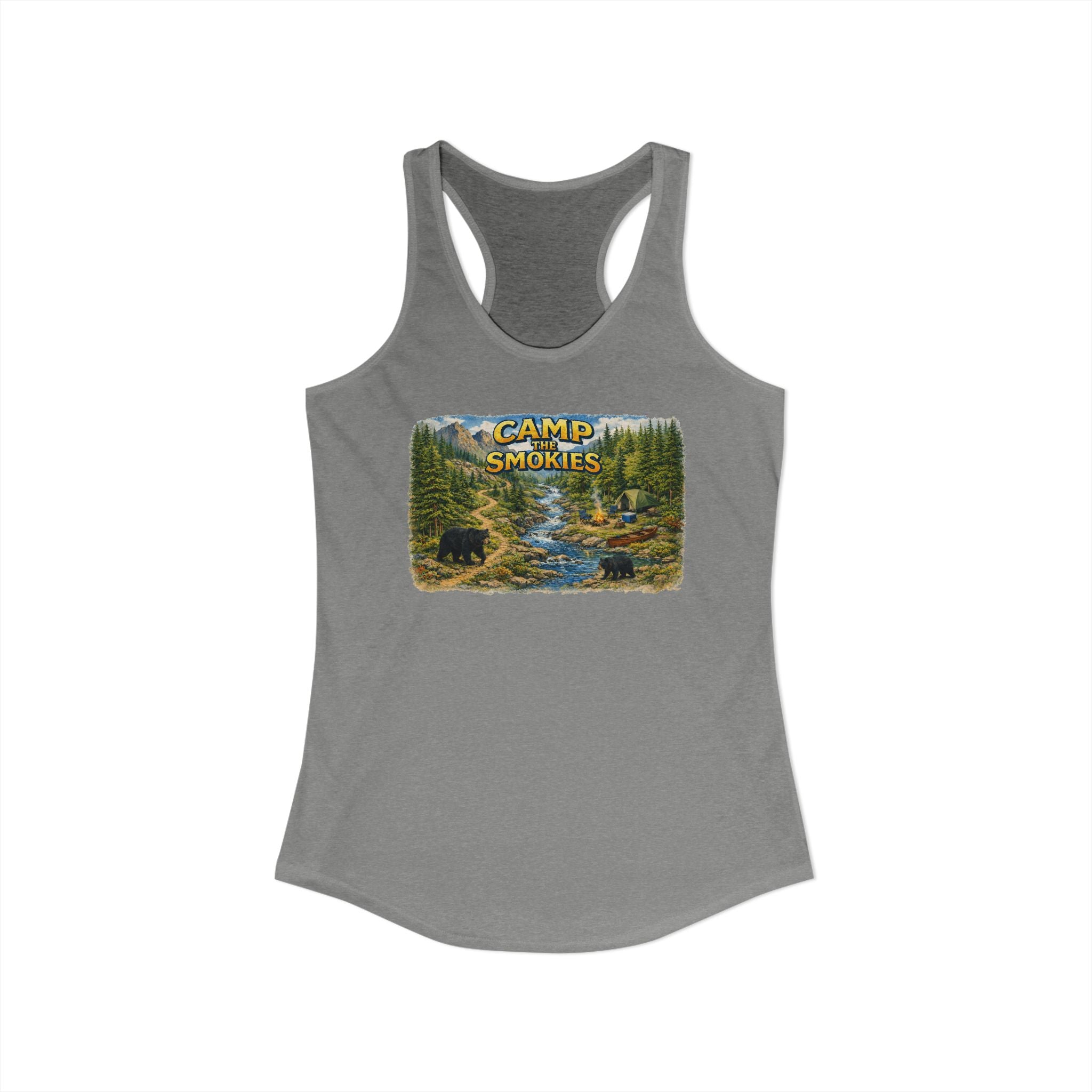 Smoky Mountains Camp River Racerback Tank — Back to Nature