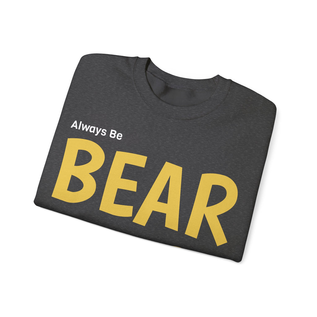 Bear Aware Unisex Crewneck Sweatshirt — Always Be "BEAR AWARE" Graphic Pullover