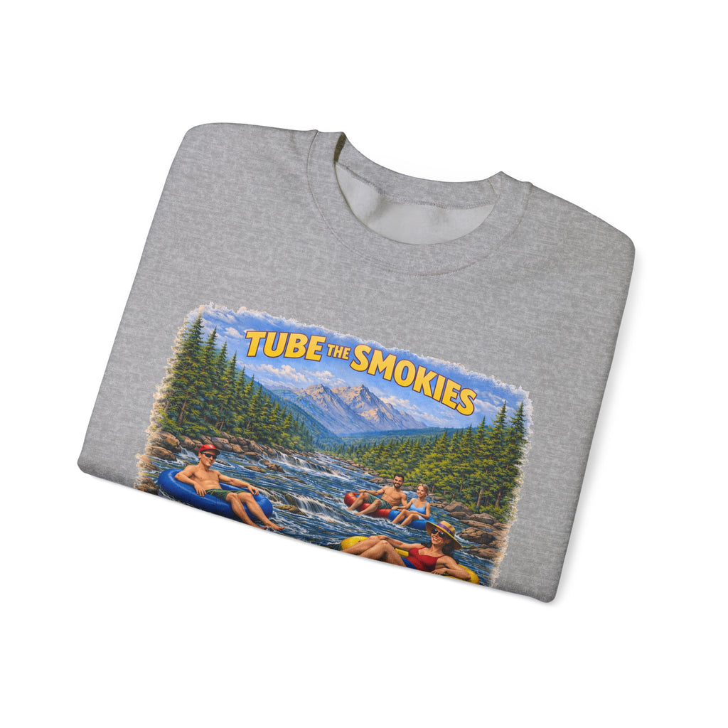 Tube the Smokies Crewneck Sweatshirt – Scenic River Tubing Graphic