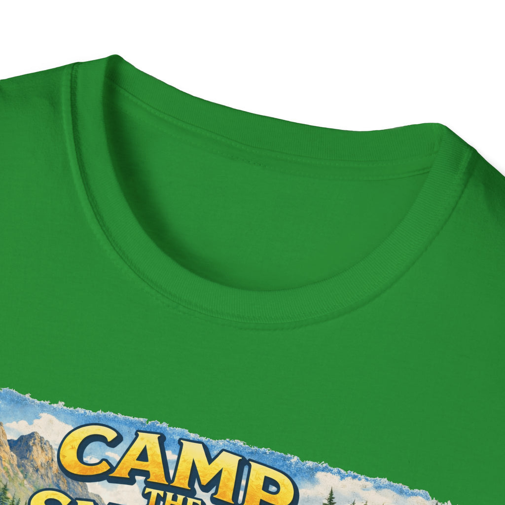 Camp the Smokies Unisex T-Shirt – Rustic Mountain Camping Graphic Tee