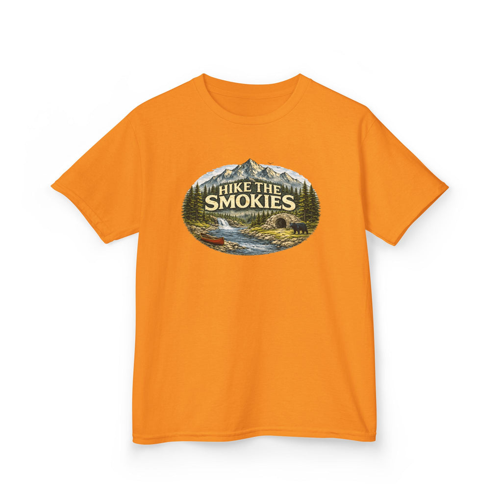 Kids Tee — "Hike the Smokies" Scenic Mountain Camping Shirt
