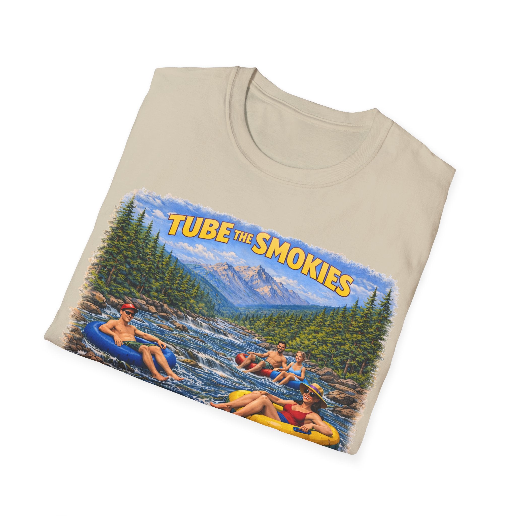 Tube the Smokies Unisex T-Shirt — River Tubing Graphic Tee for Smoky Mountains Fans