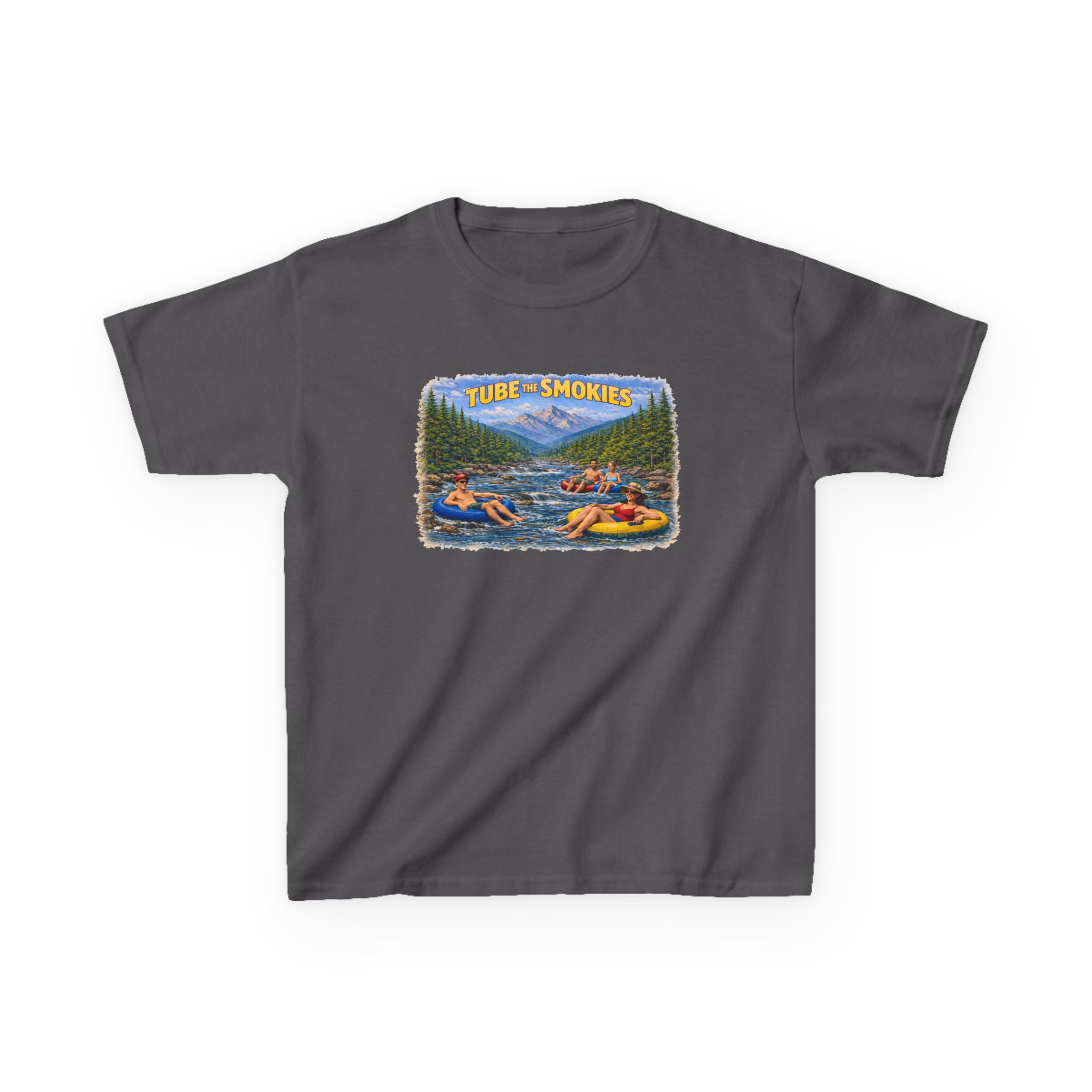 Kids Tee — 'Tube the Smokies' River Float Graphic