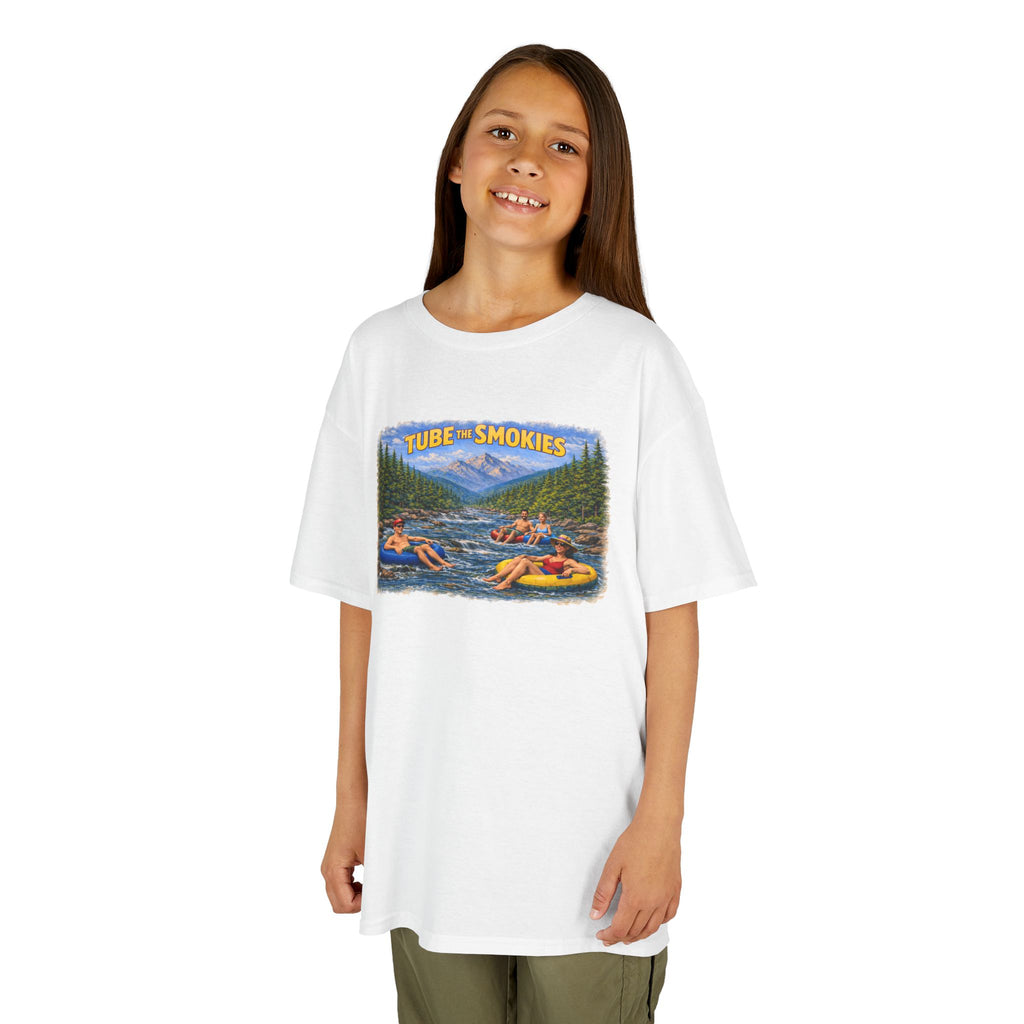 Kids Tee — 'Tube the Smokies' River Float Graphic