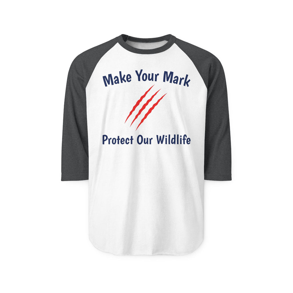 Make Your Mark Unisex Raglan Shirt — "Protect Our Wildlife" Conservation Tee