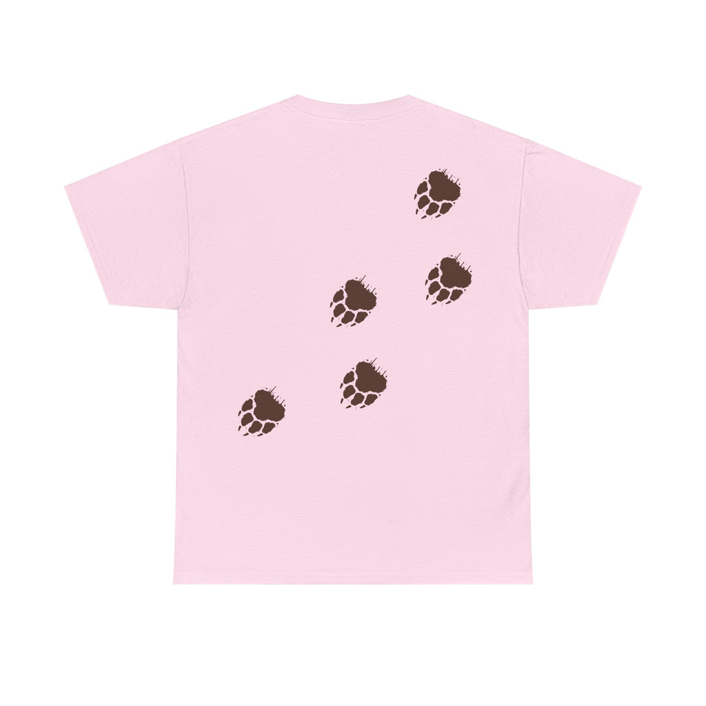 Muddy Bear Pawprint Unisex T‑Shirt — Wildlife Awareness