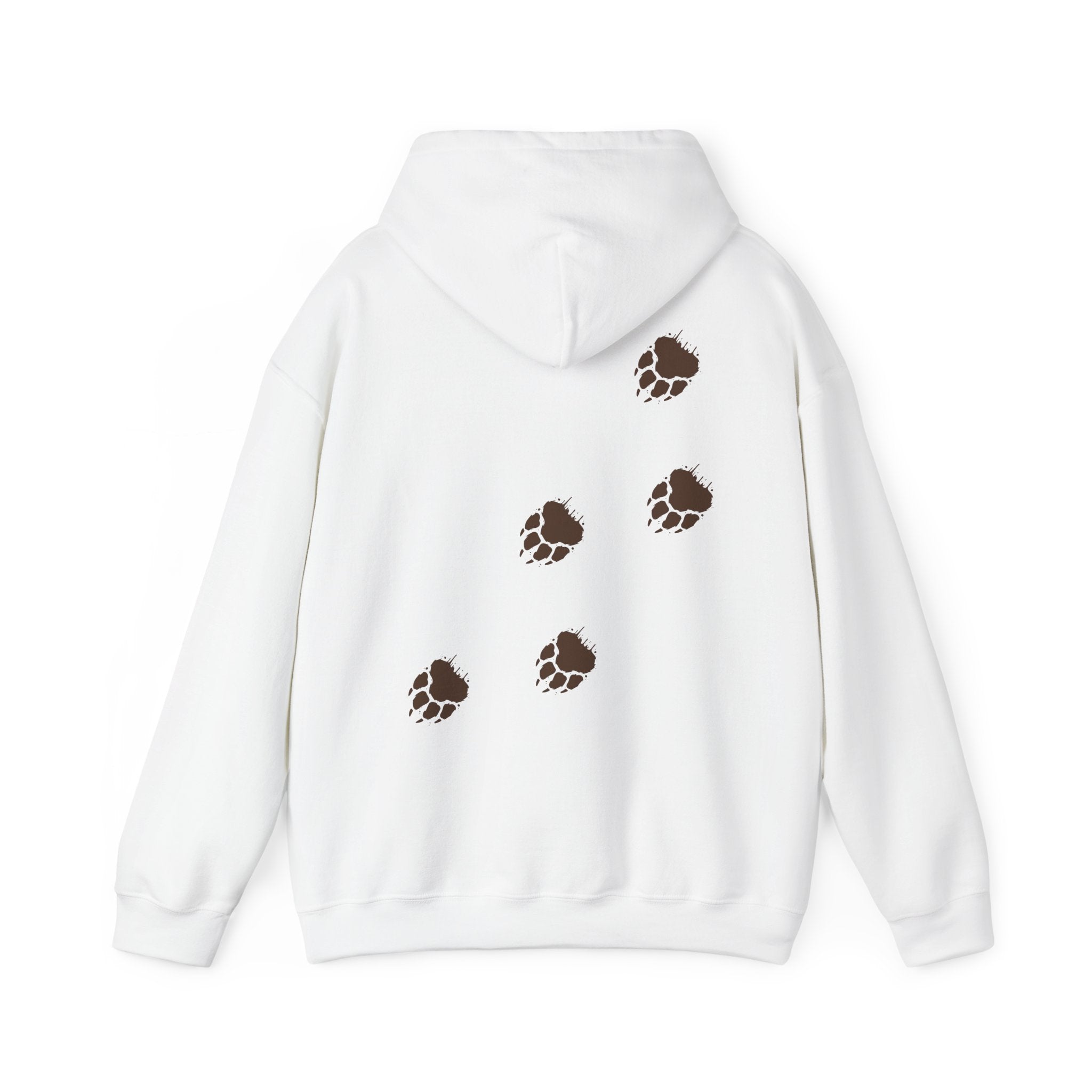 Muddy Bear Paw Tracks Unisex Hoodie  - Wildlife Awarenesas