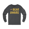 Bear Aware Long Sleeve Tee — Wildlife Safety Shirt with Bee Accent