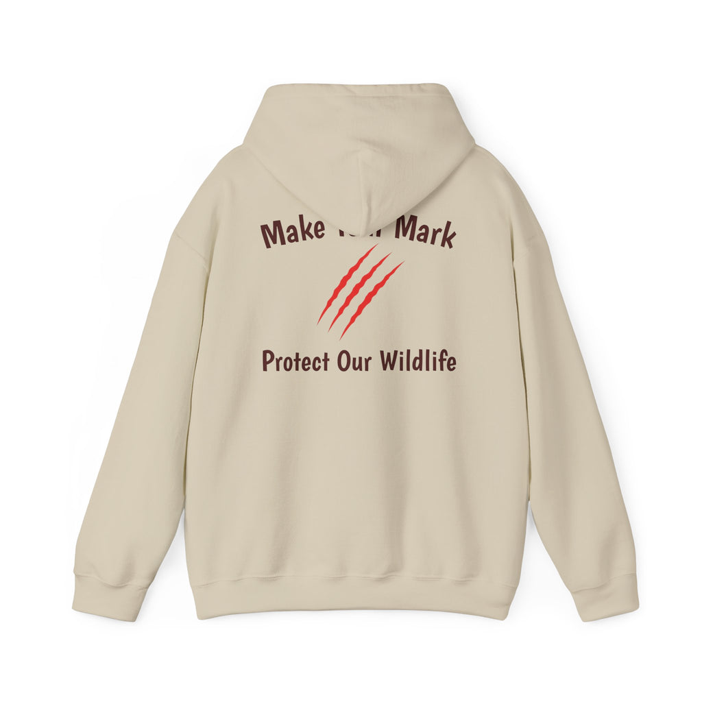 Wildlife Rescue Unisex Hoodie — "Make Your Mark: Protect Our Wildlife"