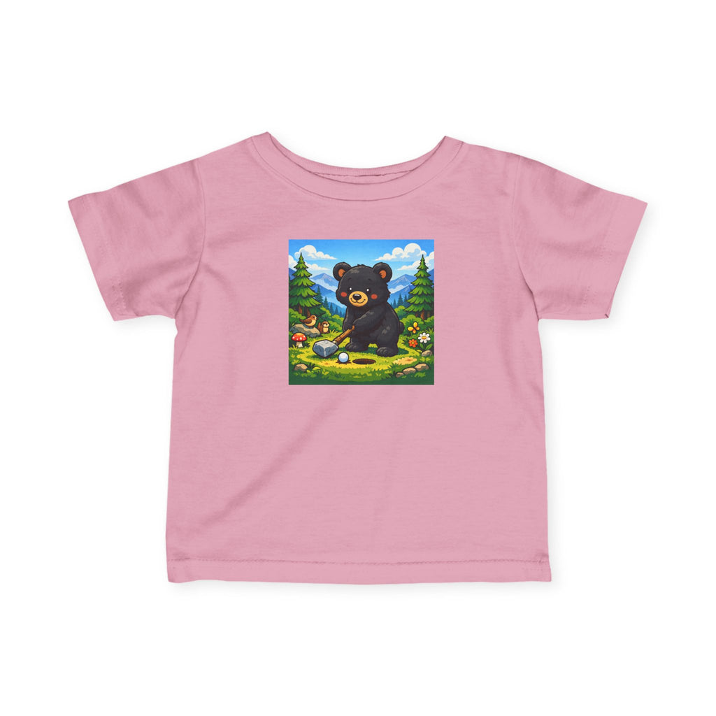 Infant Tee — Cute Bear Golfing Baby Shirt