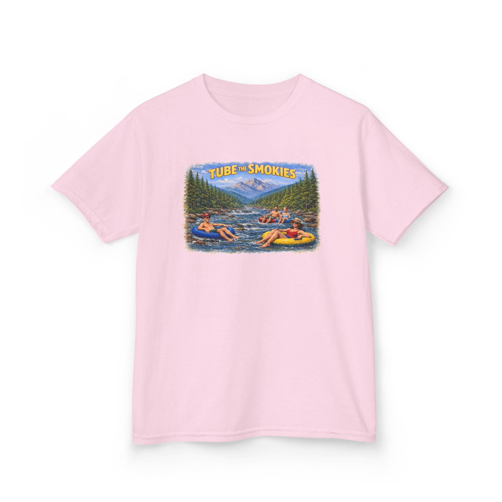 Kids Tee — 'Tube the Smokies' River Float Graphic