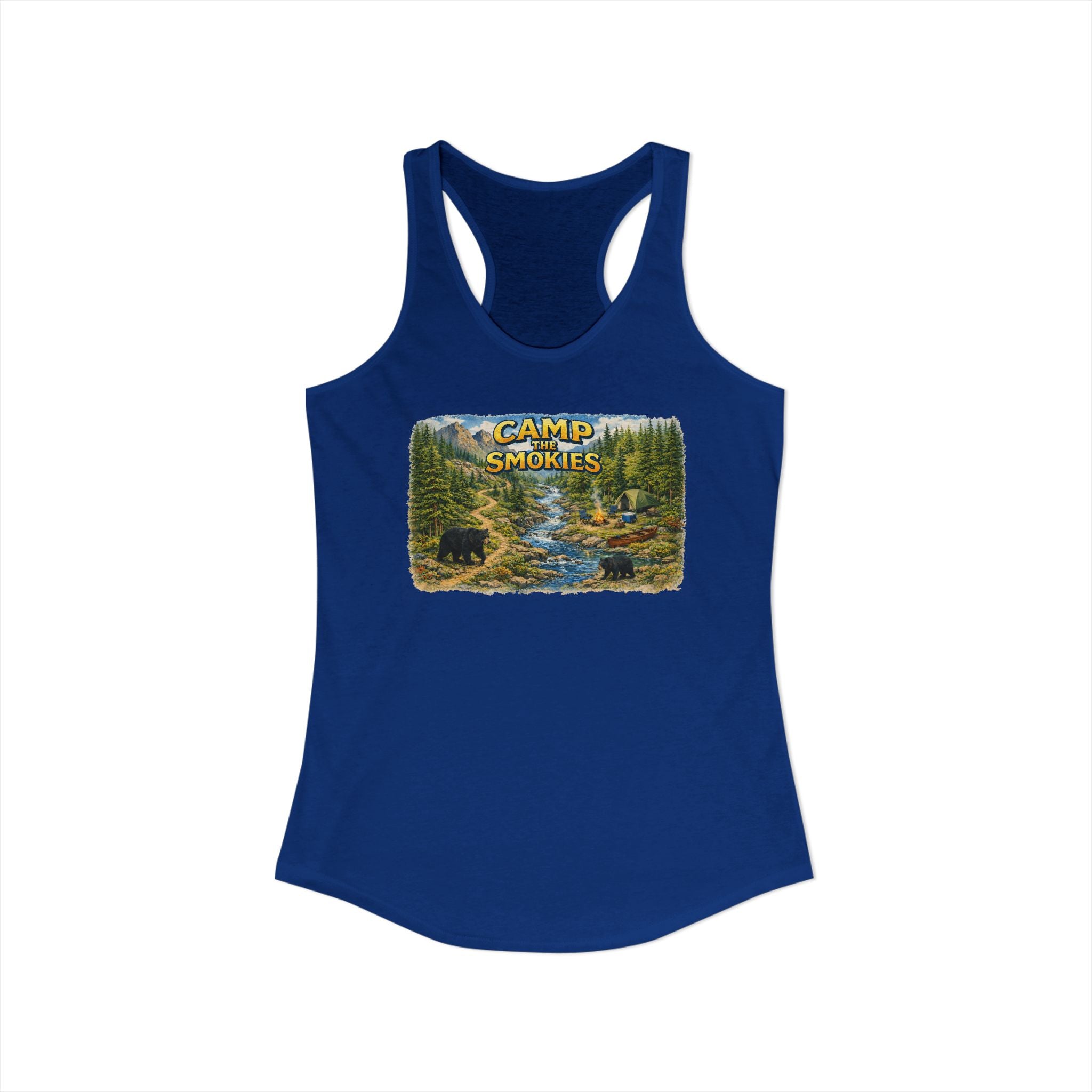 Smoky Mountains Camp River Racerback Tank — Back to Nature