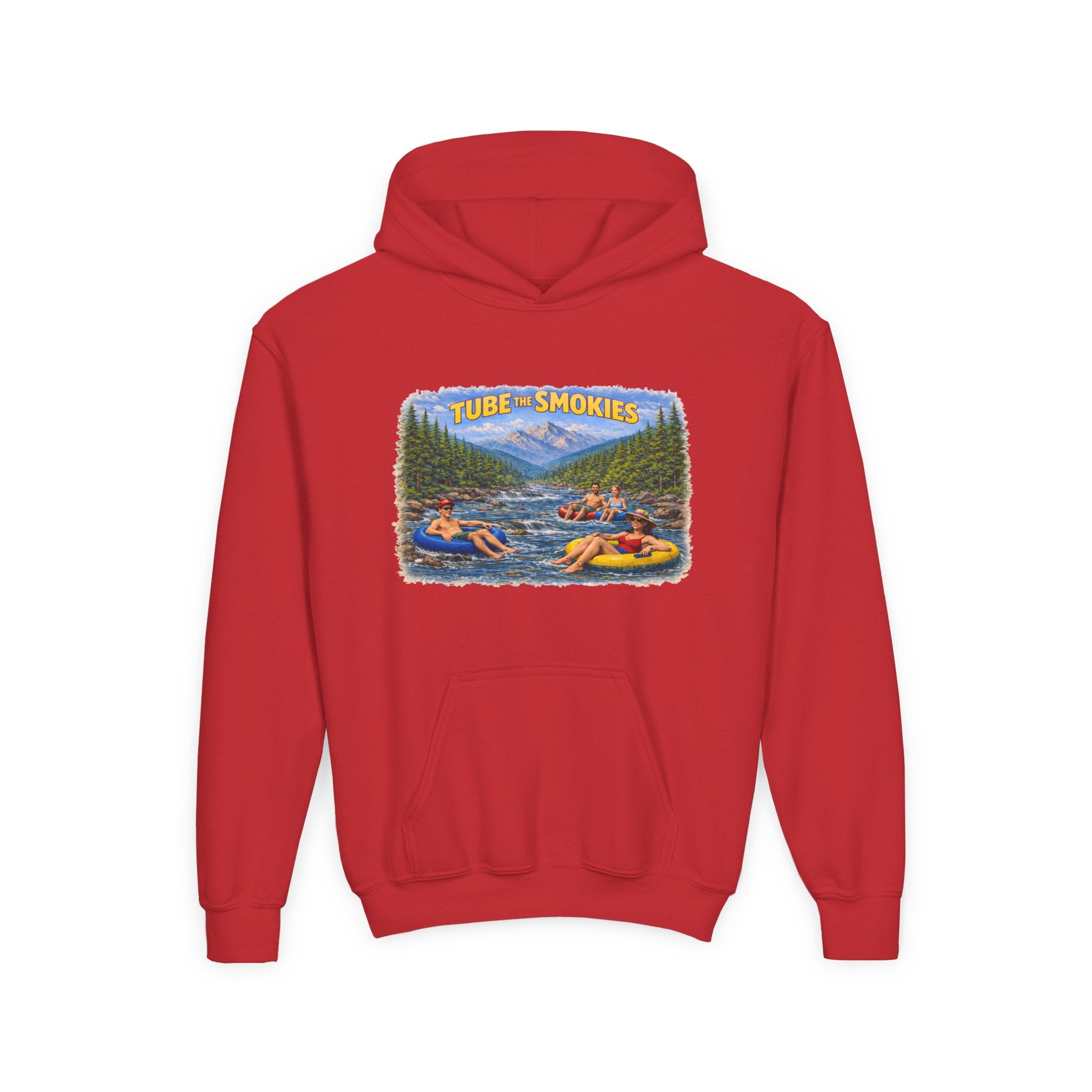 Tube The Smokies Youth Hoodie – River Tubing Graphic Sweatshirt