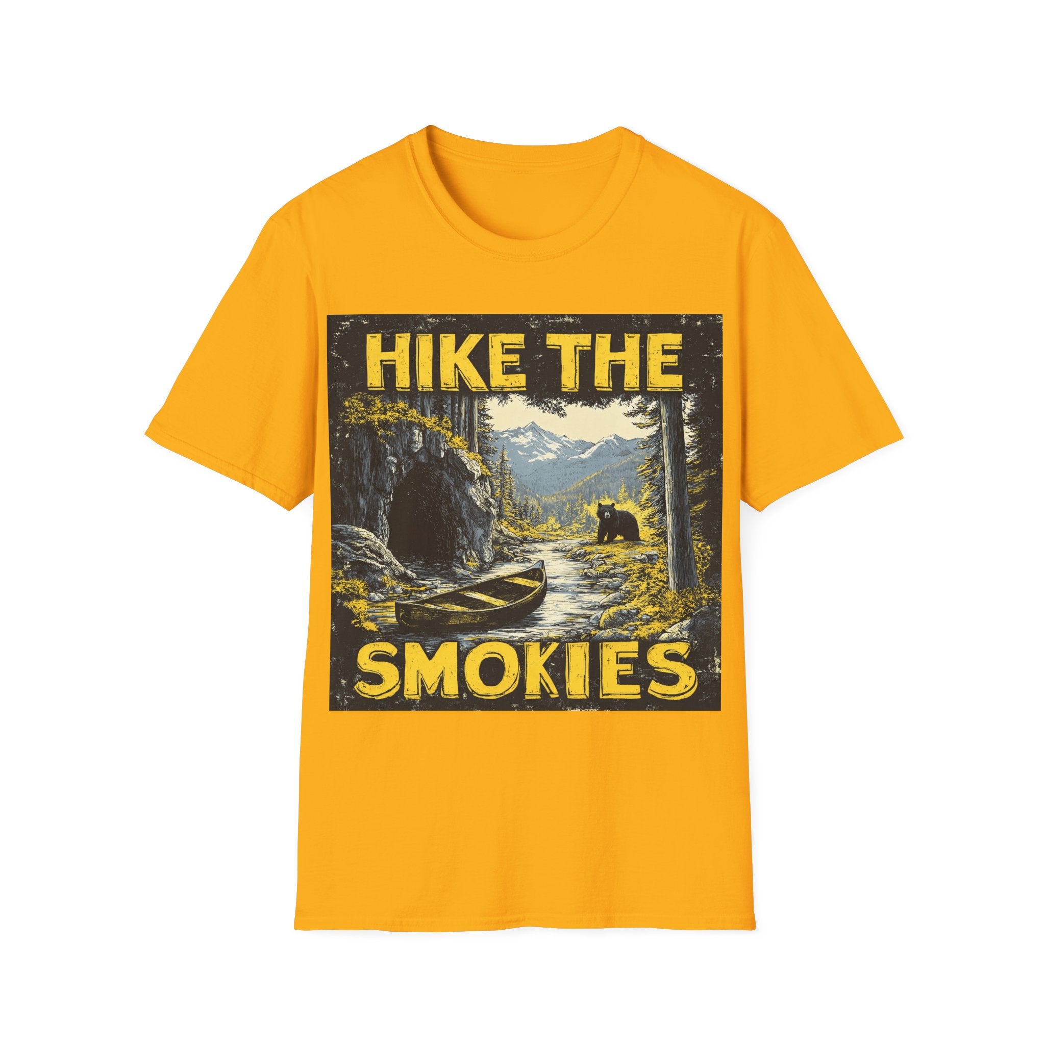 Hike the Smokies T-Shirt — Vintage Smoky Mountains Hiking Tee
