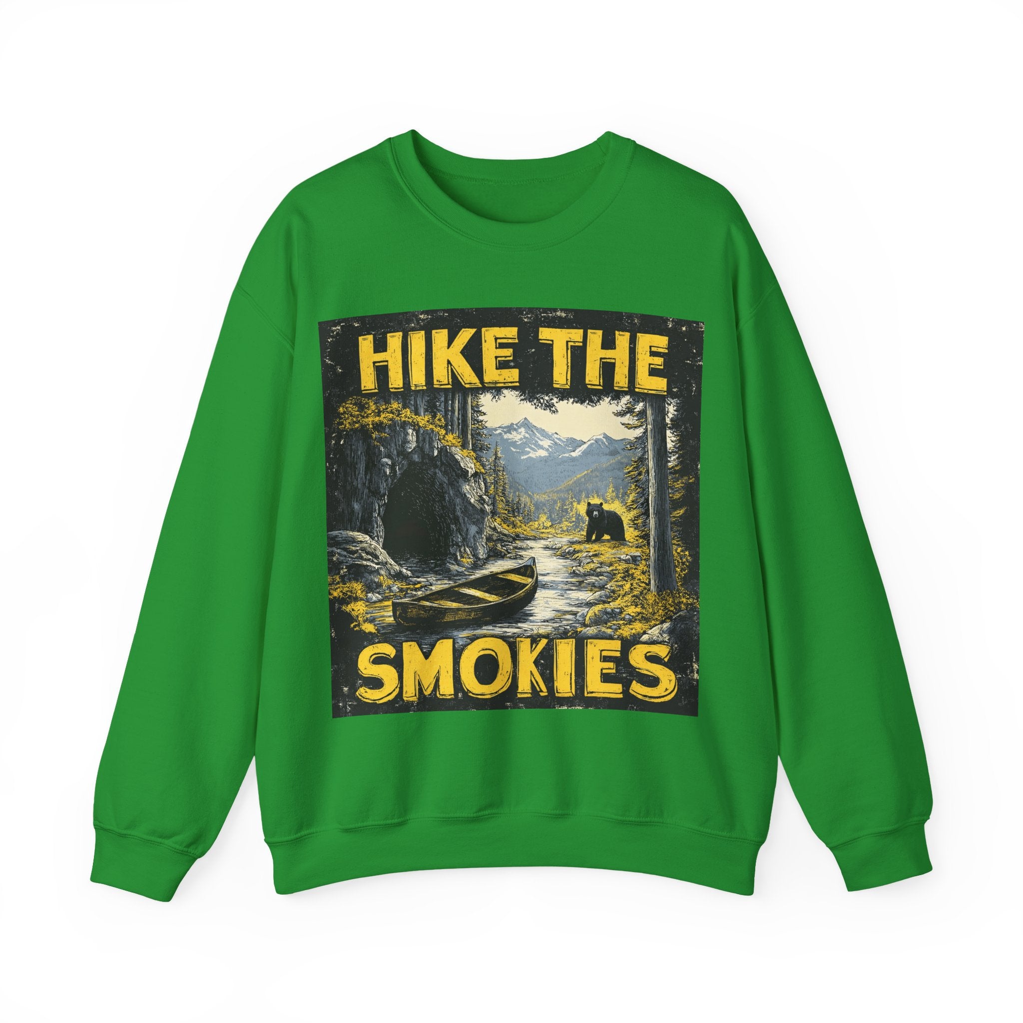 Hike the Smokies Sweatshirt — Vintage Mountain Hiking Unisex Crewneck