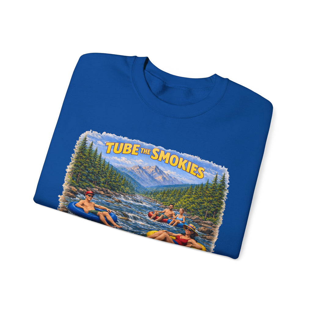 Tube the Smokies Crewneck Sweatshirt – Scenic River Tubing Graphic