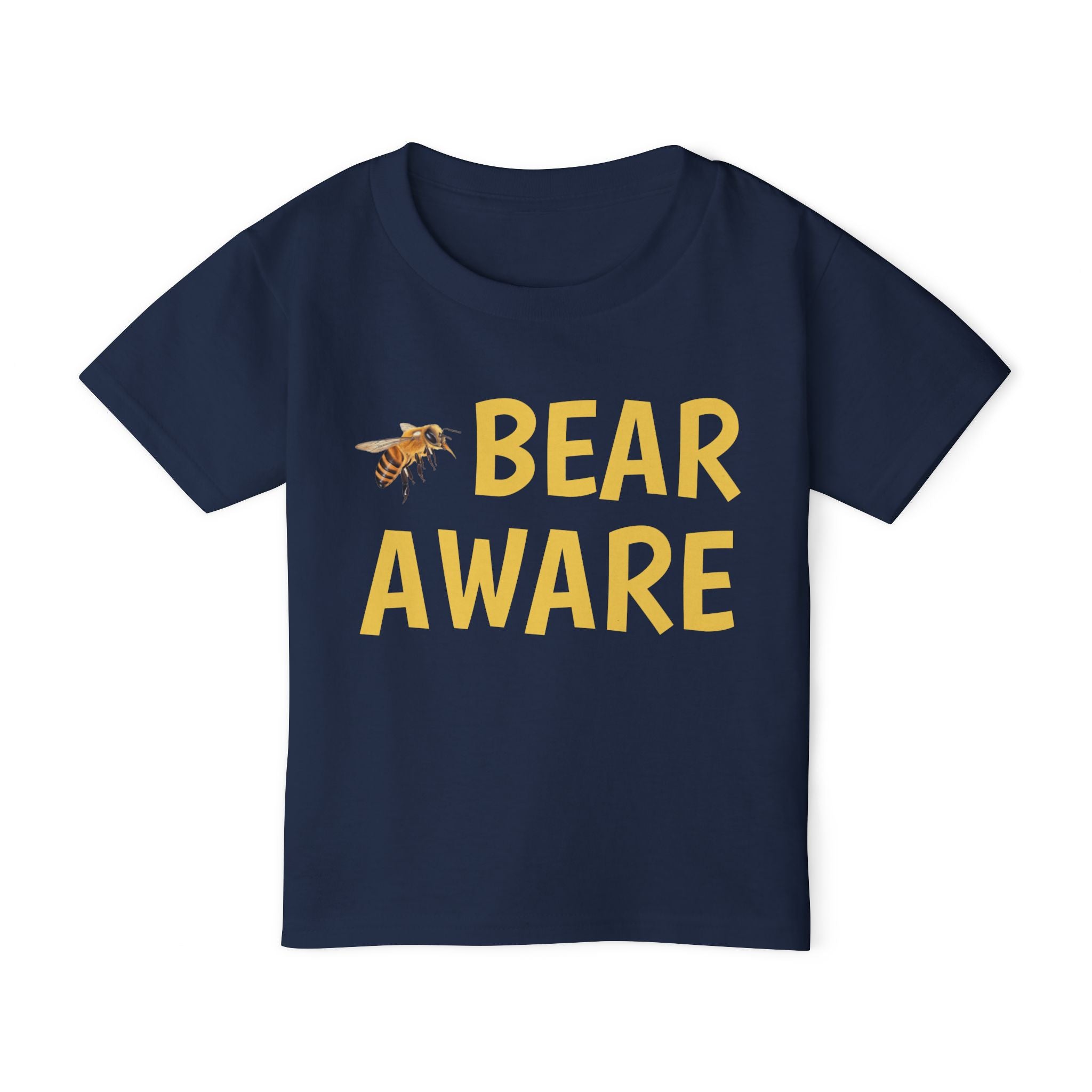 Bear Aware Toddler T-Shirt — Cute Bee Graphic Preschool Tee