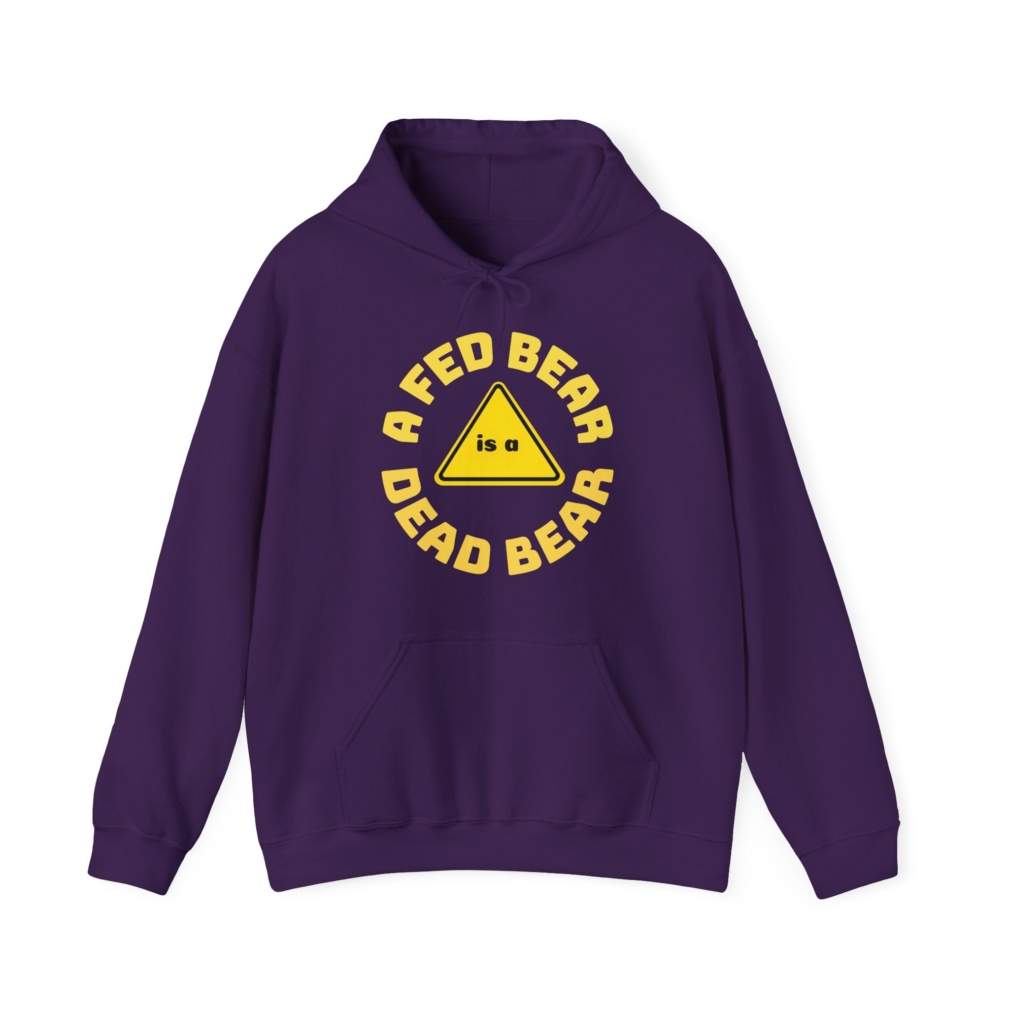 Fed Bear/Dead Bear Unisex Hoodie - Wildlife Conservation Pullover
