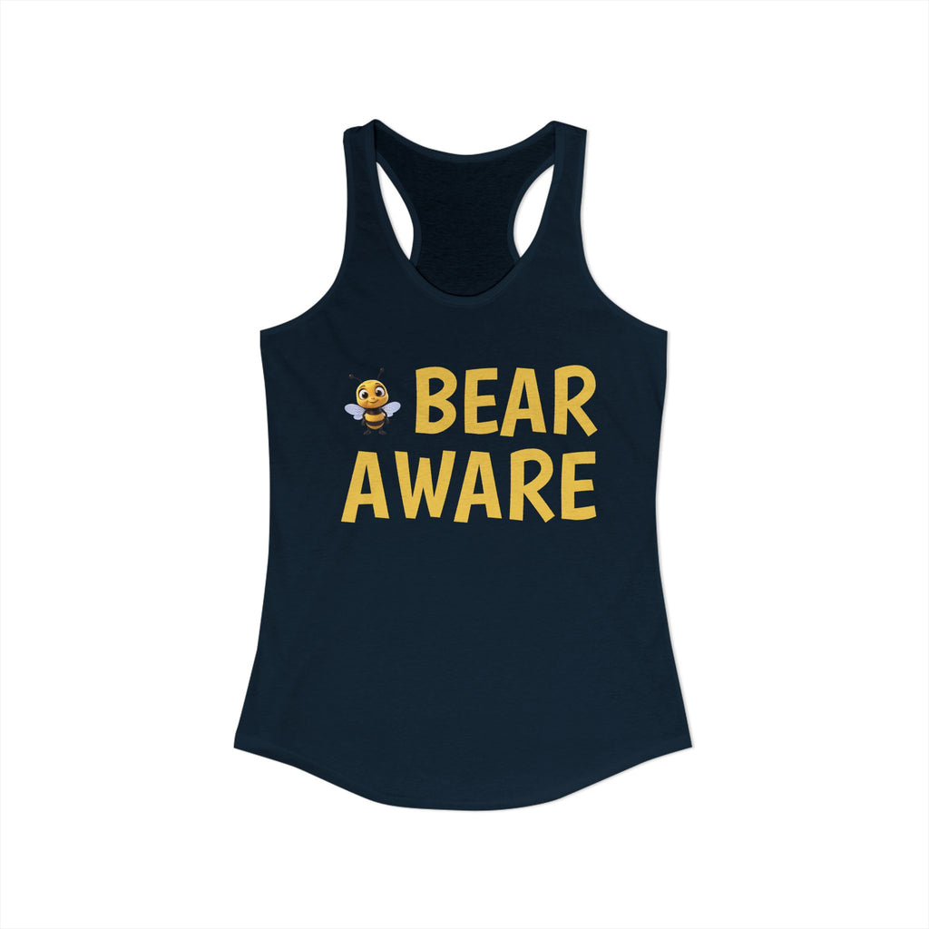 Women's Ideal Racerback Tank - Wildlife Awareness Message