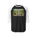 Camp The Smokies Unisex Raglan Shirt — Vintage Mountain Camping Baseball Tee
