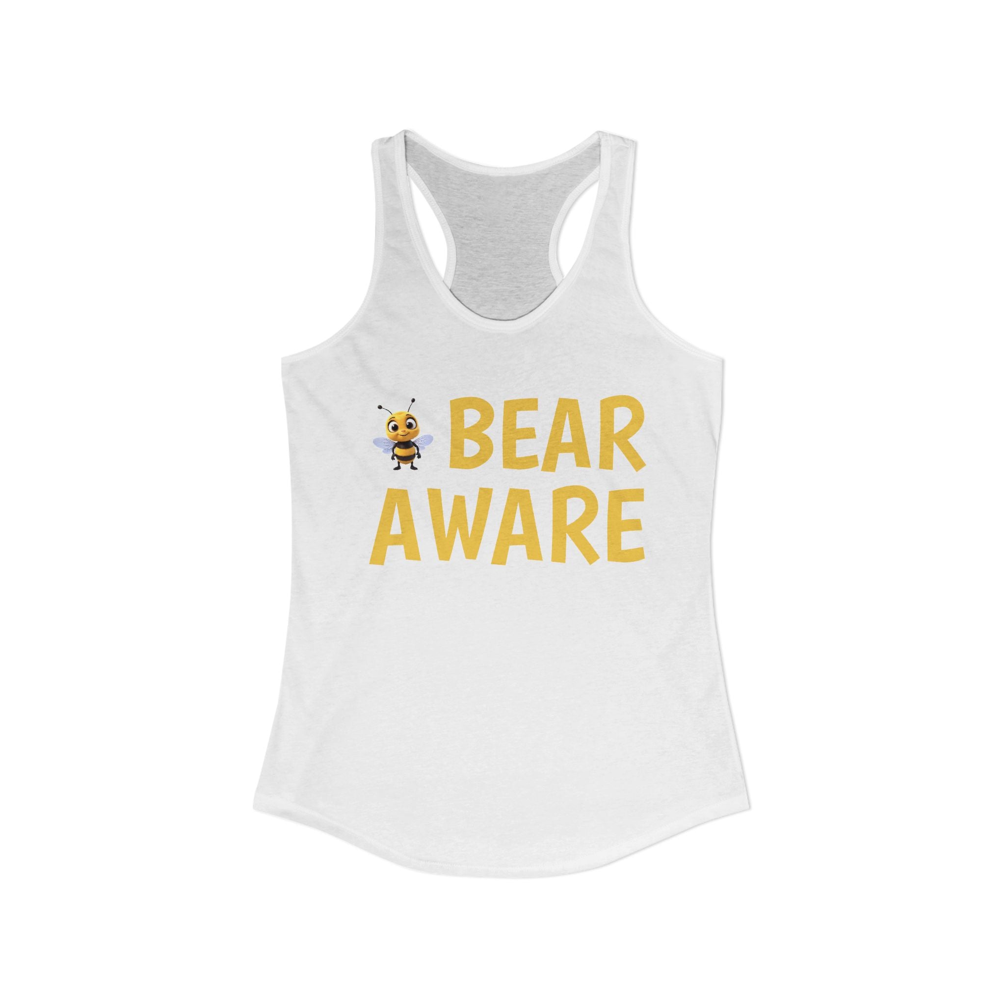 Women's Ideal Racerback Tank - Wildlife Awareness Message