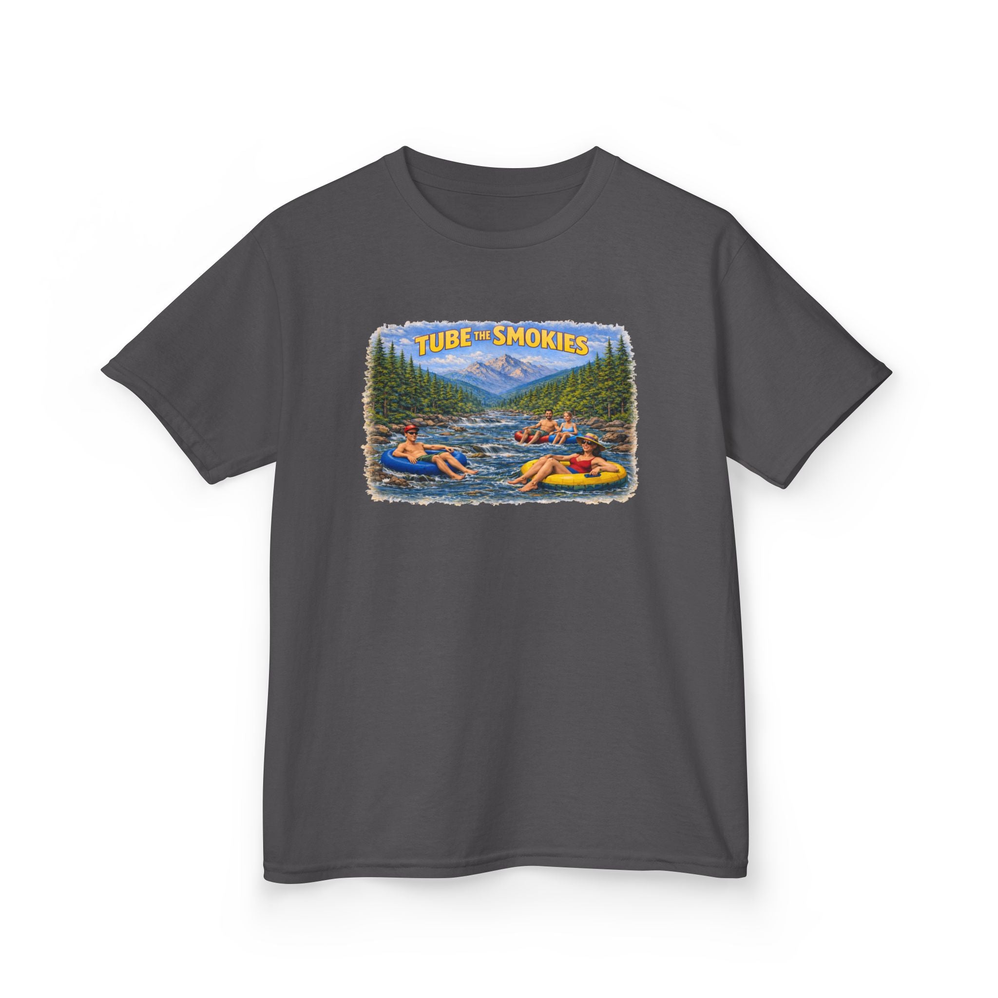 Kids Tee — 'Tube the Smokies' River Float Graphic