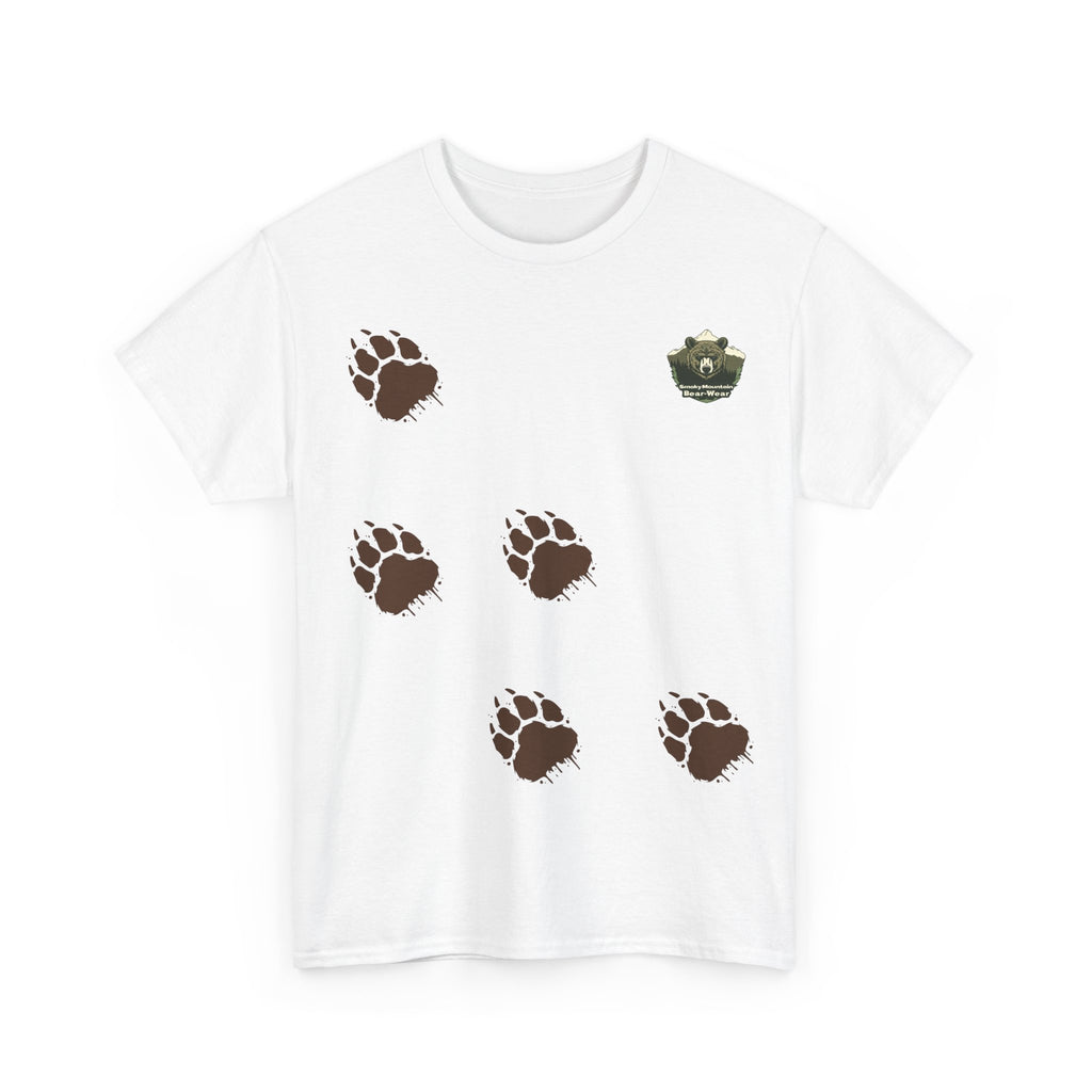 Muddy Bear Pawprint Unisex T‑Shirt — Wildlife Awareness
